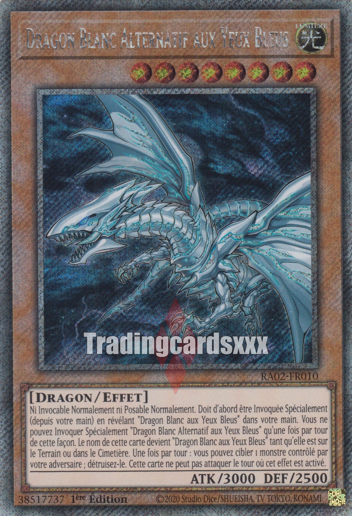 Yu-Gi-Oh! Dragon Blanc Alternatif aux Yeux Bleus : RA02-FR010