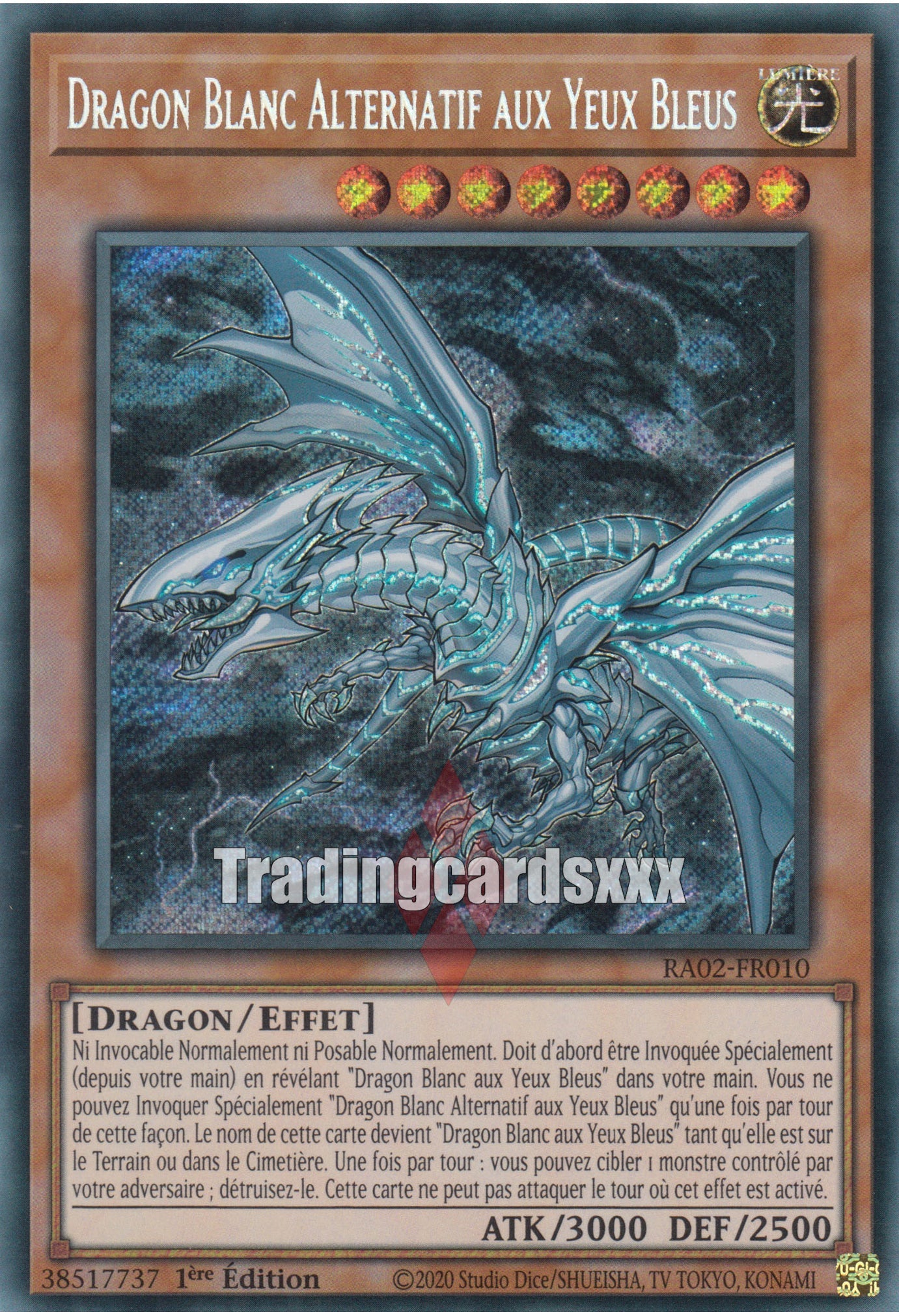 Yu-Gi-Oh! Dragon Blanc Alternatif aux Yeux Bleus : RA02-FR010