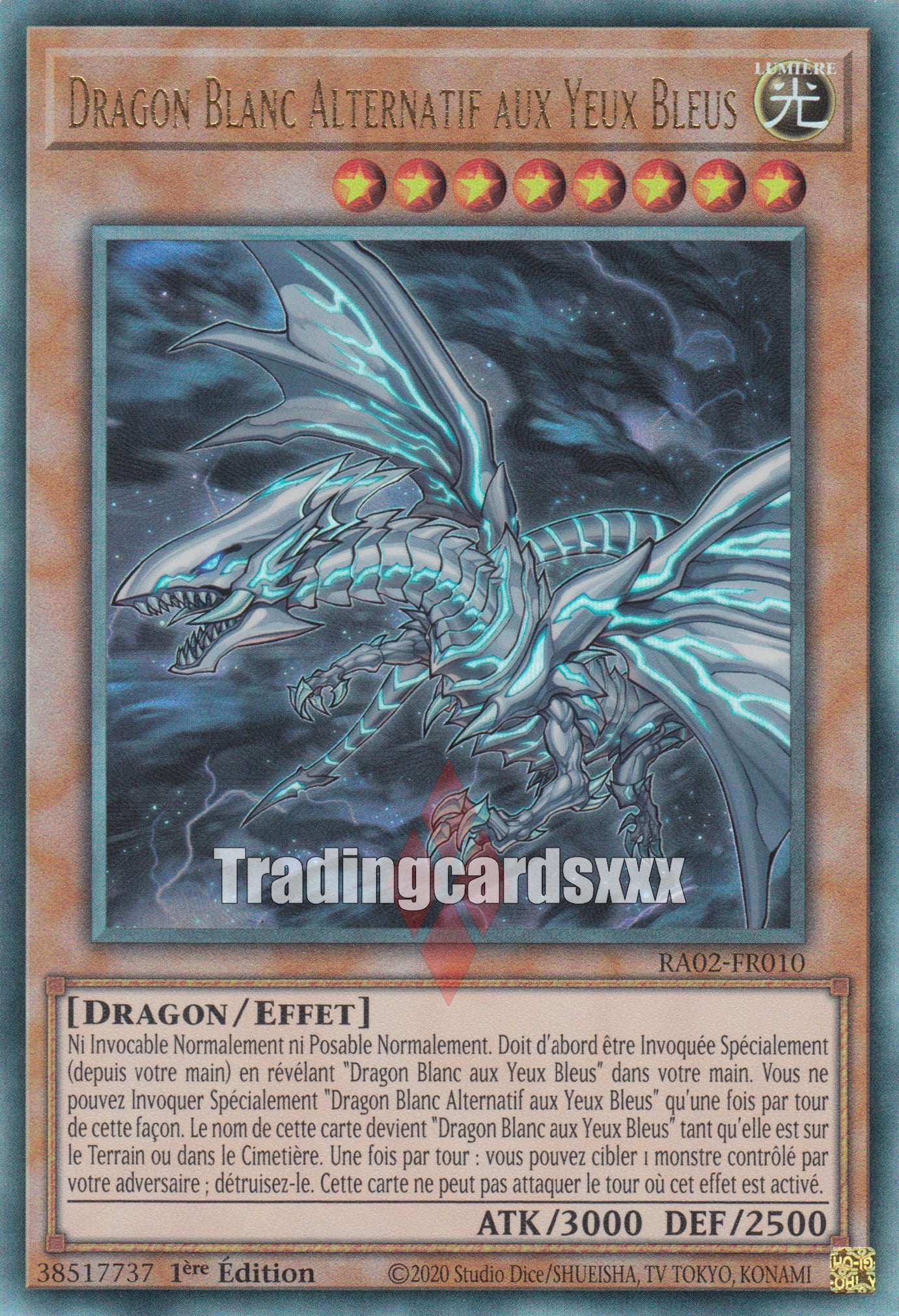 Yu-Gi-Oh! Dragon Blanc Alternatif aux Yeux Bleus : RA02-FR010