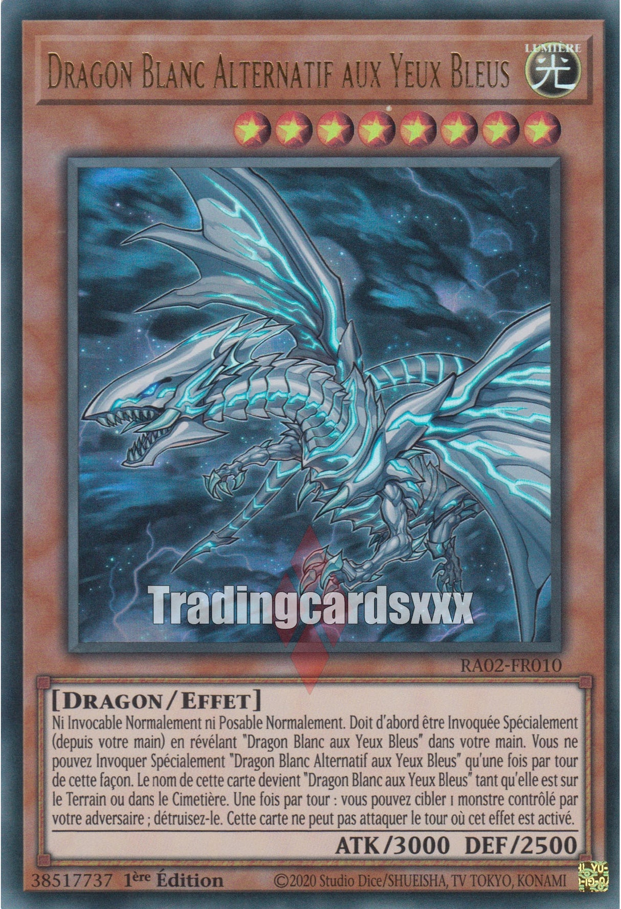 Yu-Gi-Oh! Dragon Blanc Alternatif aux Yeux Bleus : RA02-FR010