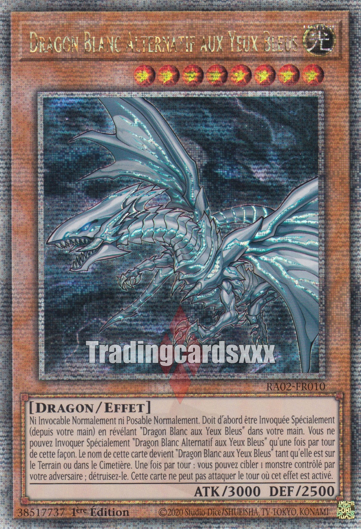 Yu-Gi-Oh! Dragon Blanc Alternatif aux Yeux Bleus : RA02-FR010