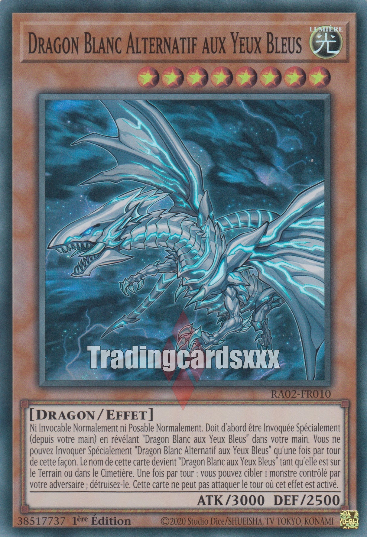 Yu-Gi-Oh! Dragon Blanc Alternatif aux Yeux Bleus : RA02-FR010