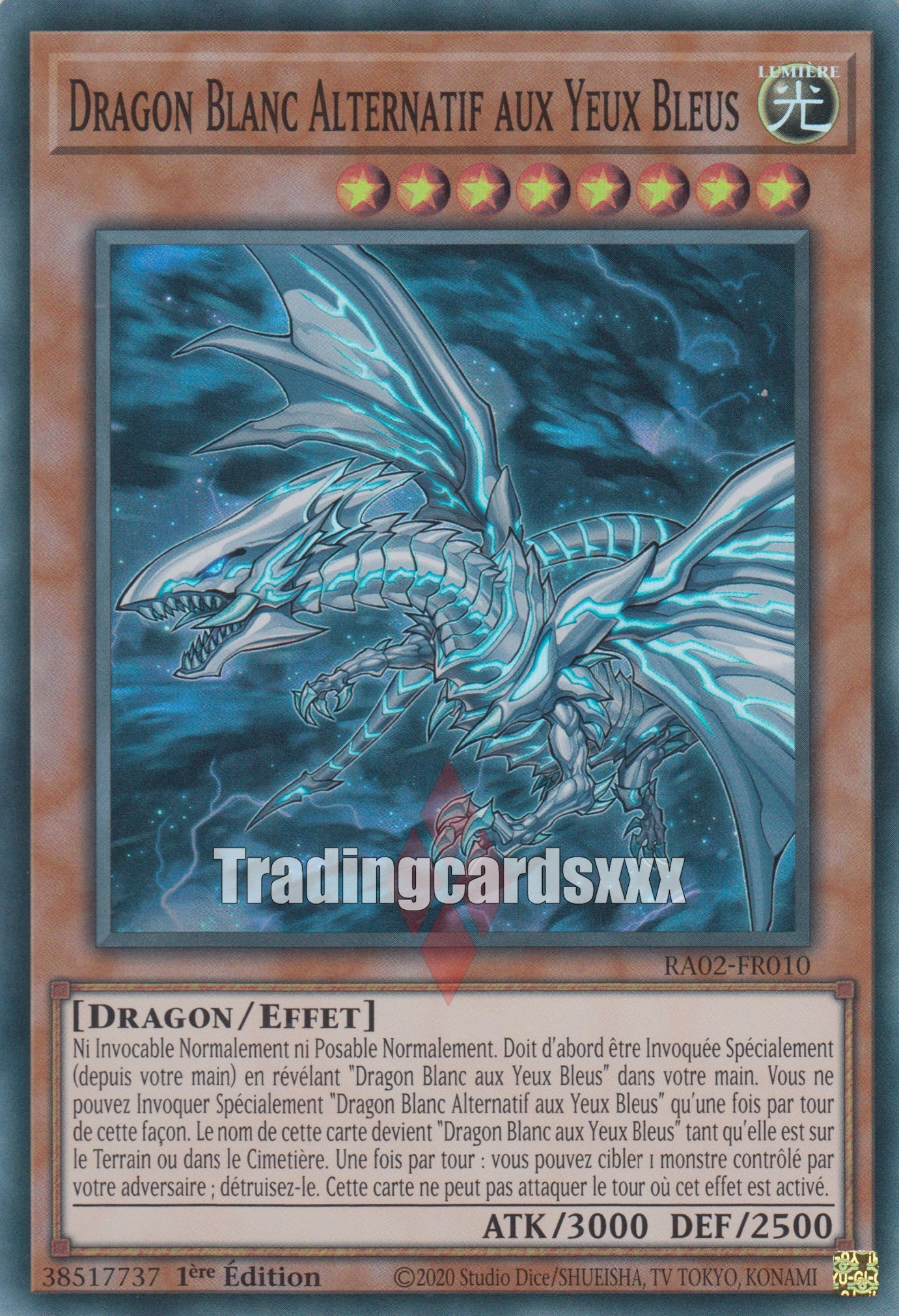 Yu-Gi-Oh! Dragon Blanc Alternatif aux Yeux Bleus : RA02-FR010