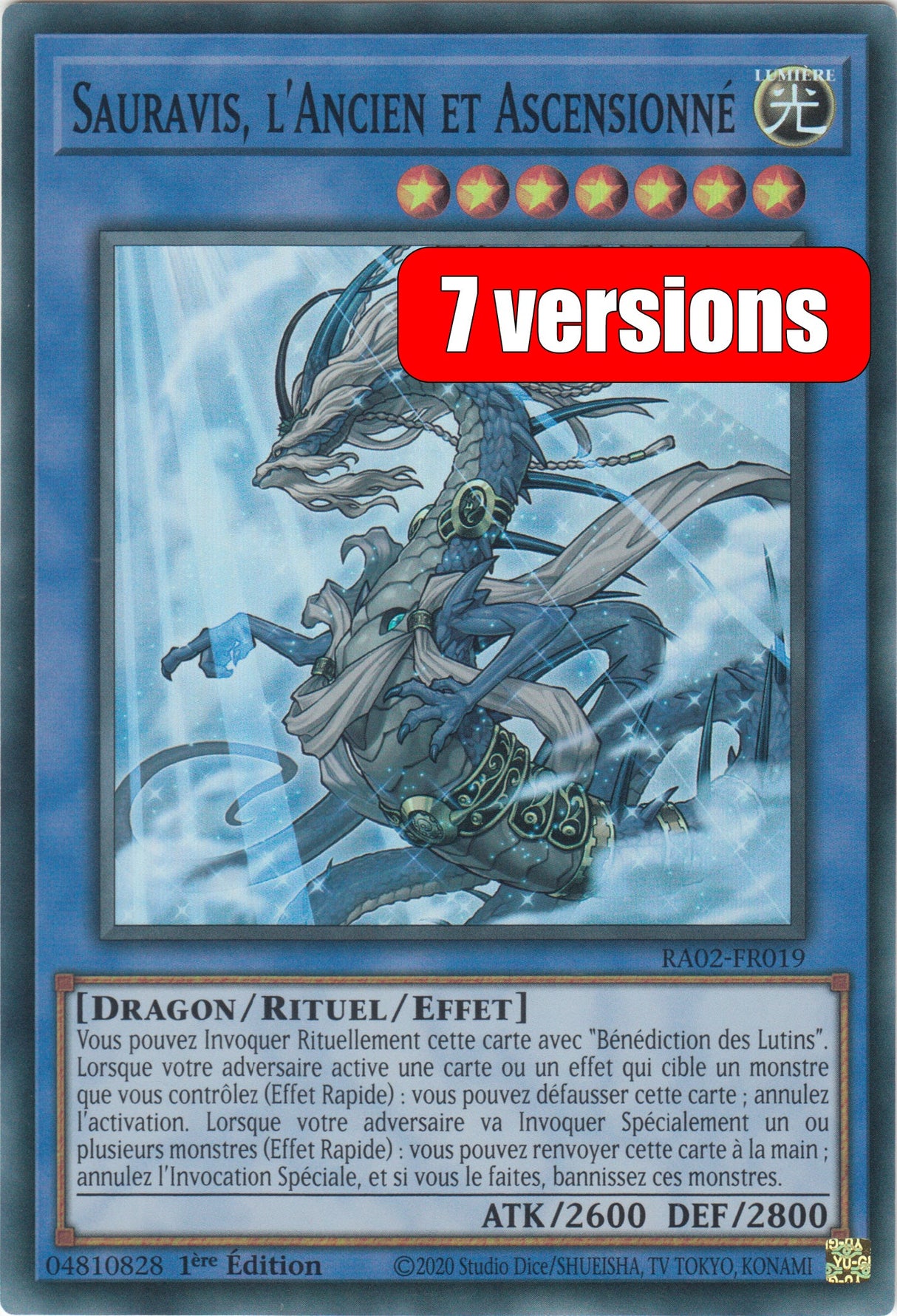 Yu-Gi-Oh! Sauravis, l'Ancien et Ascensionné : RA02-FR019