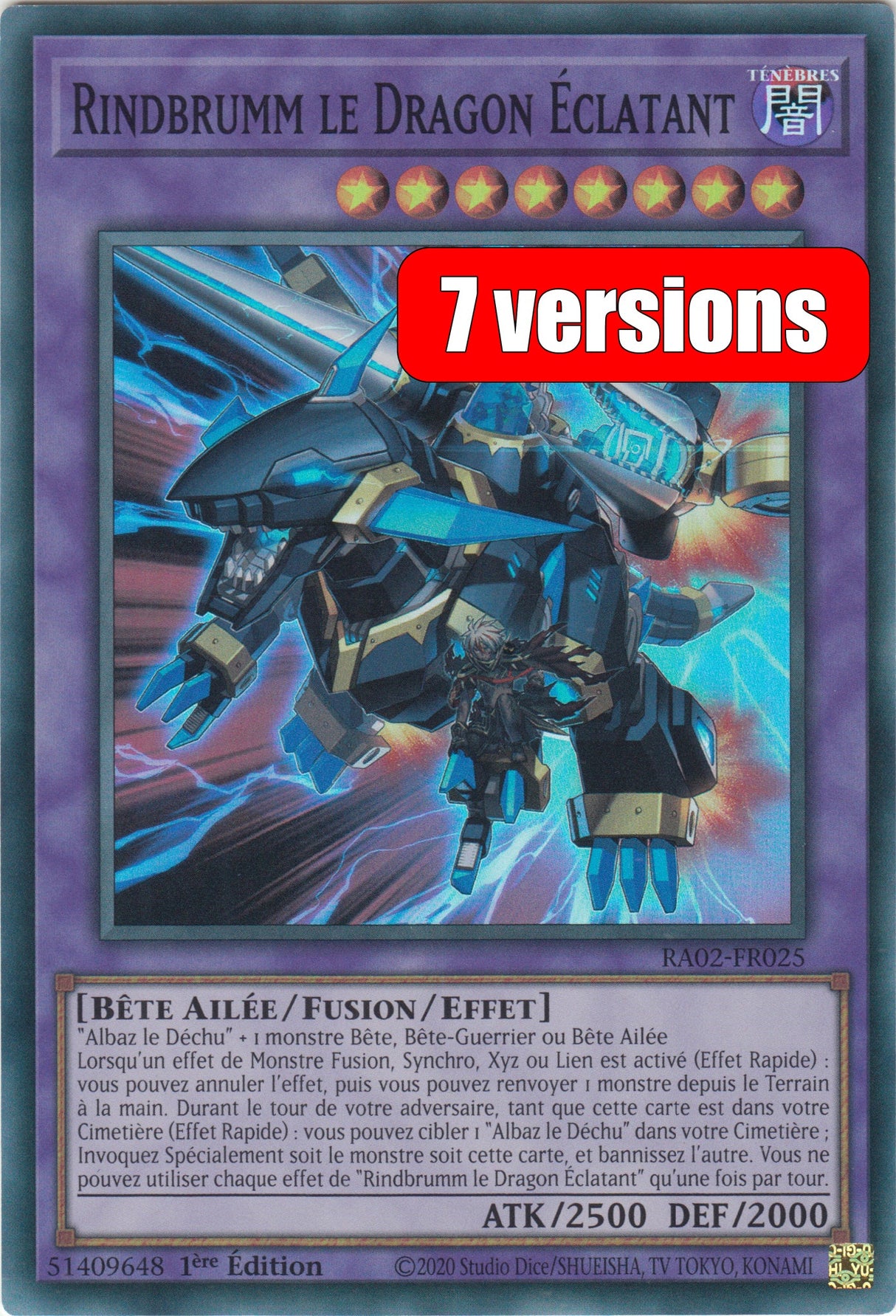 Yu-Gi-Oh! Rindbrumm le Dragon Éclatant : RA02-FR025