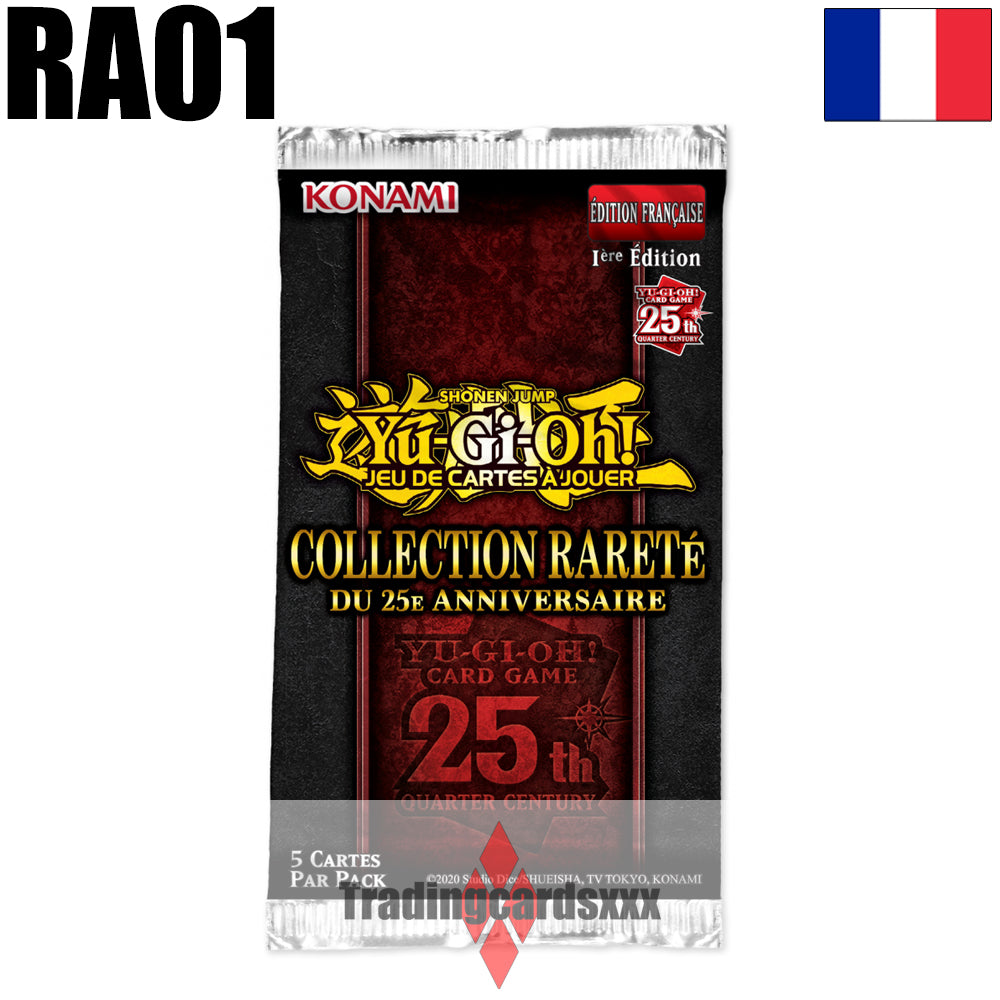 Yu-Gi-Oh! Booster de 5 cartes : Collection Rareté du 25e Anniversaire