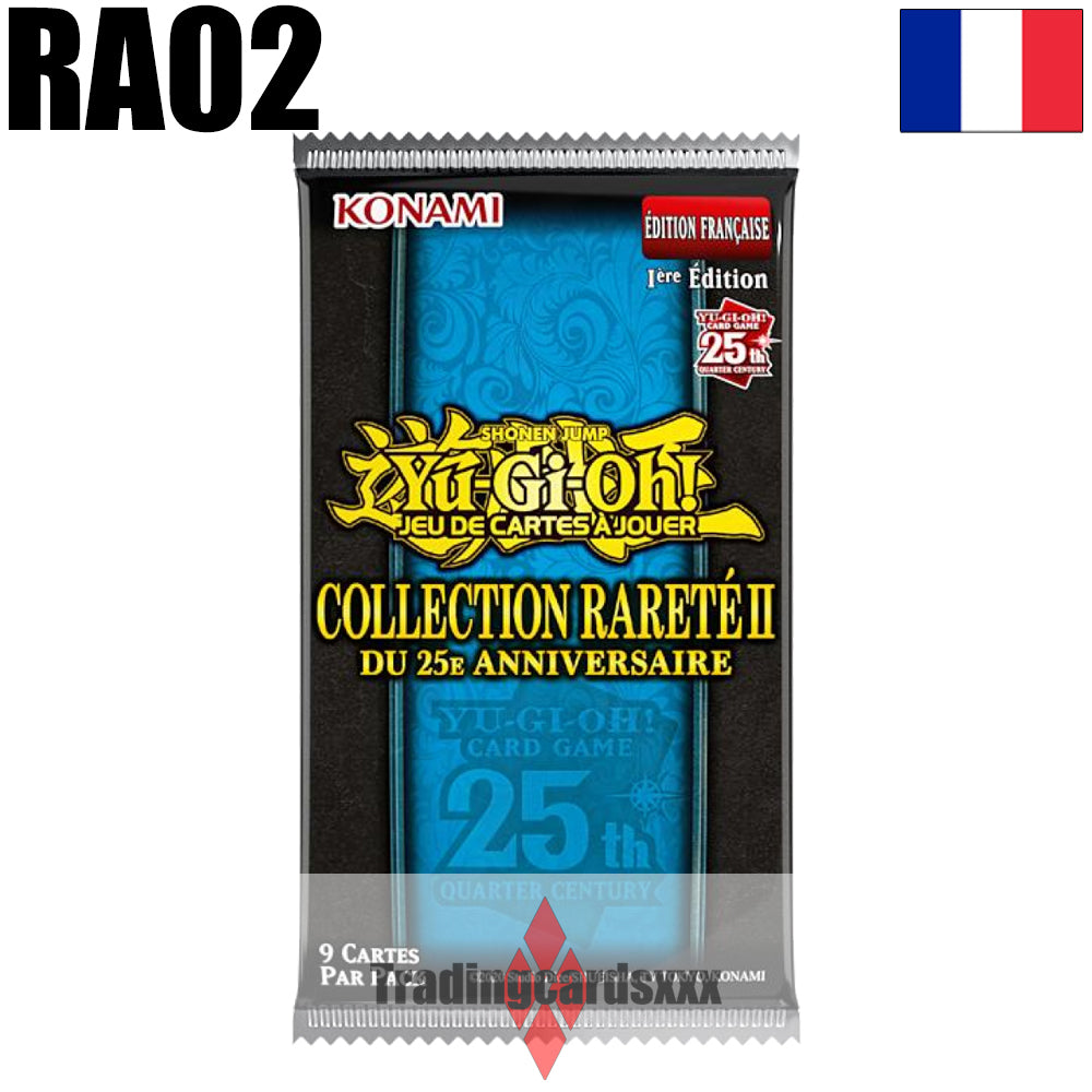 Yu-Gi-Oh! Carton de 8 Packs de 2 boosters : Collection Rareté 2 du 25e Anniversaire