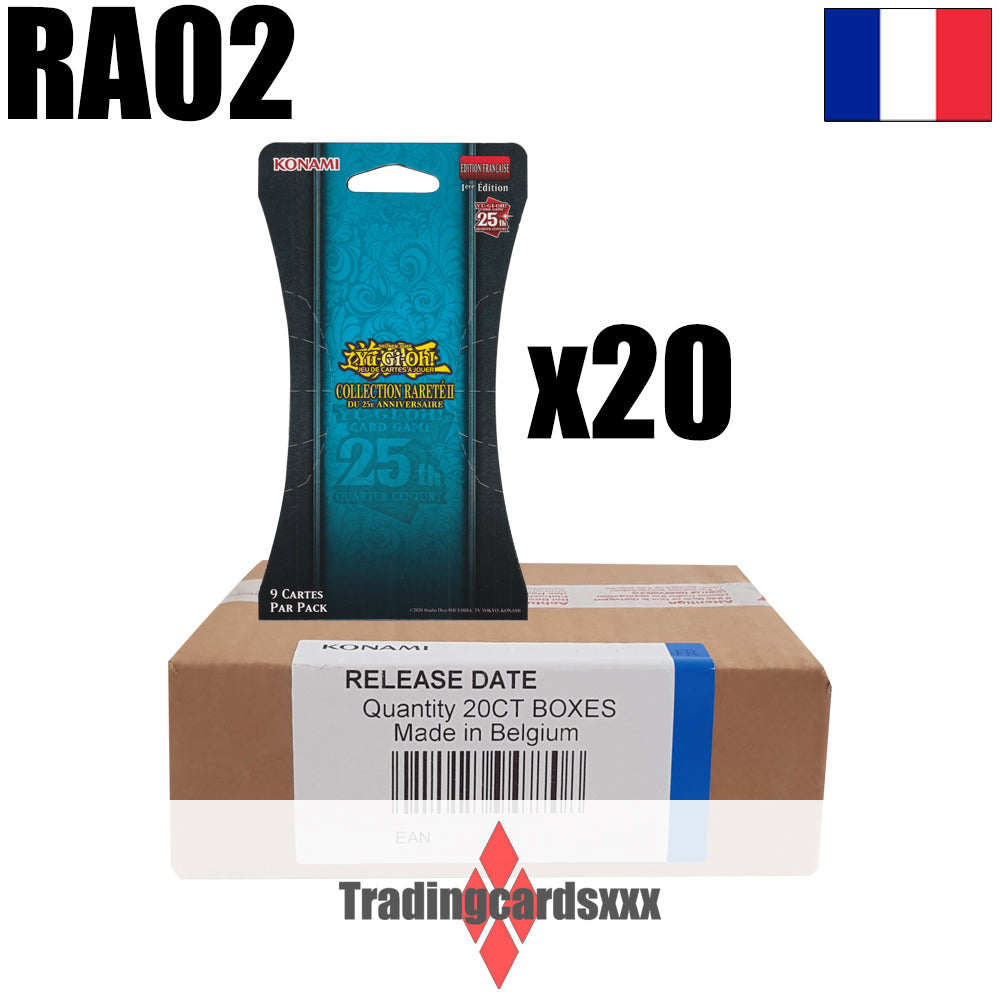 Yu-Gi-Oh! Carton de 20 boosters sous blister : Collection Rareté 2 du 25e Anniversaire