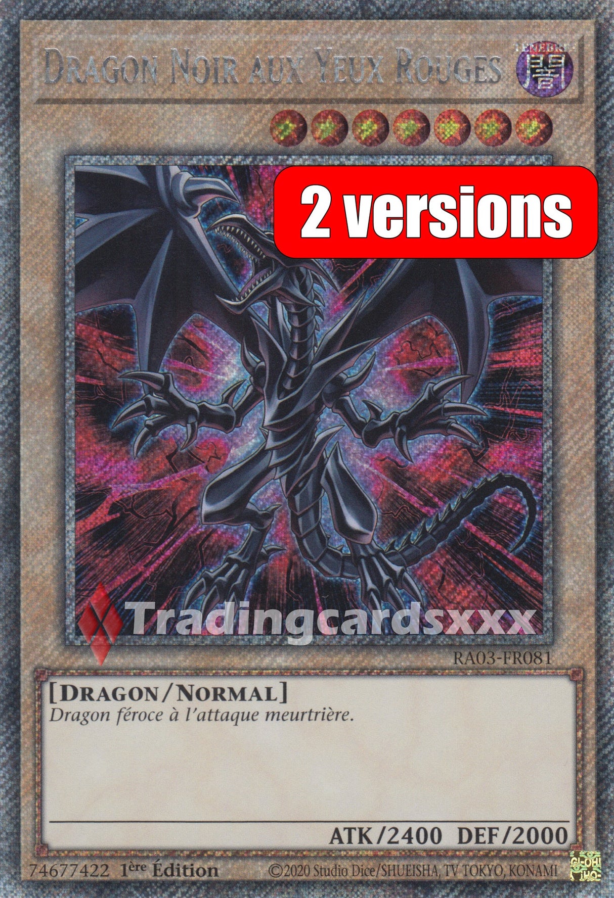 Yu-Gi-Oh! Dragon Noir aux Yeux Rouges : RA03-FR081