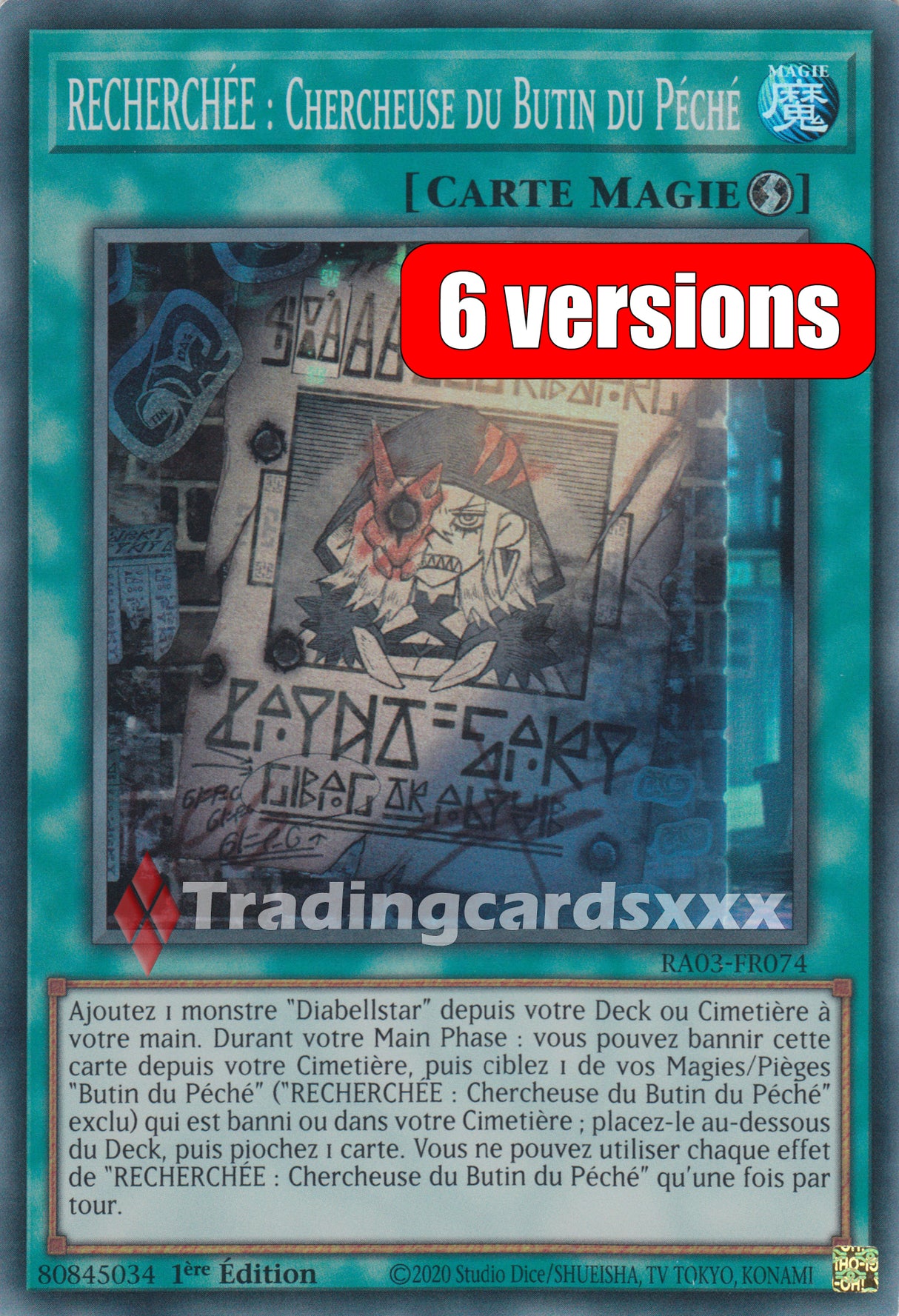 Yu-Gi-Oh! RECHERCHÉE : Chercheuse du Butin du Péché : RA03-FR074