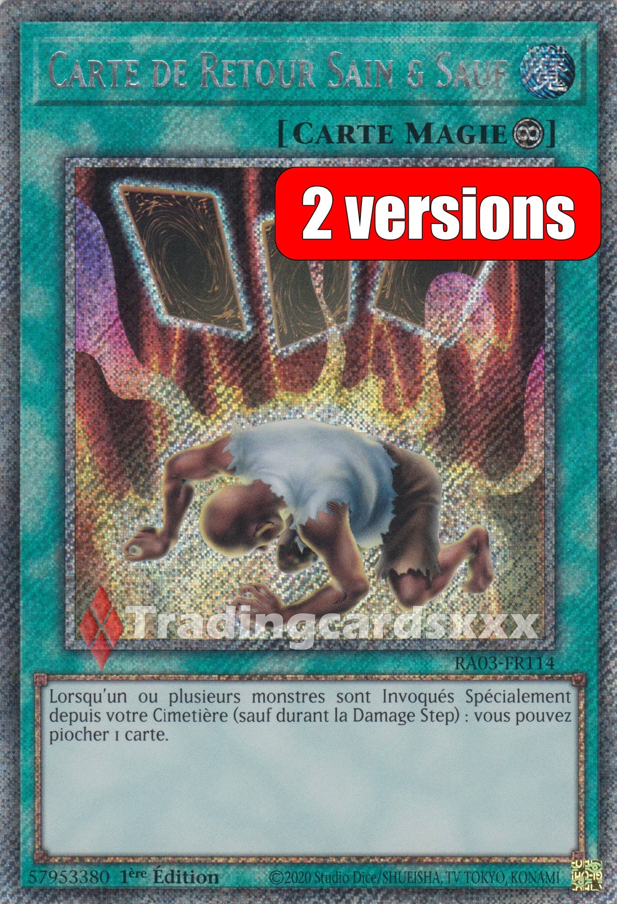 Yu-Gi-Oh! Carte de Retour Sain & Sauf : RA03-FR114
