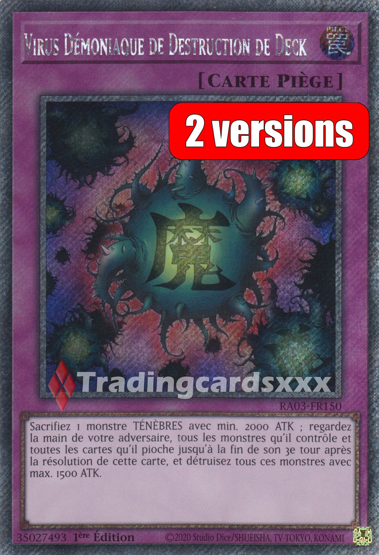 Yu-Gi-Oh! Virus Démoniaque de Destruction de Deck : RA03-FR150