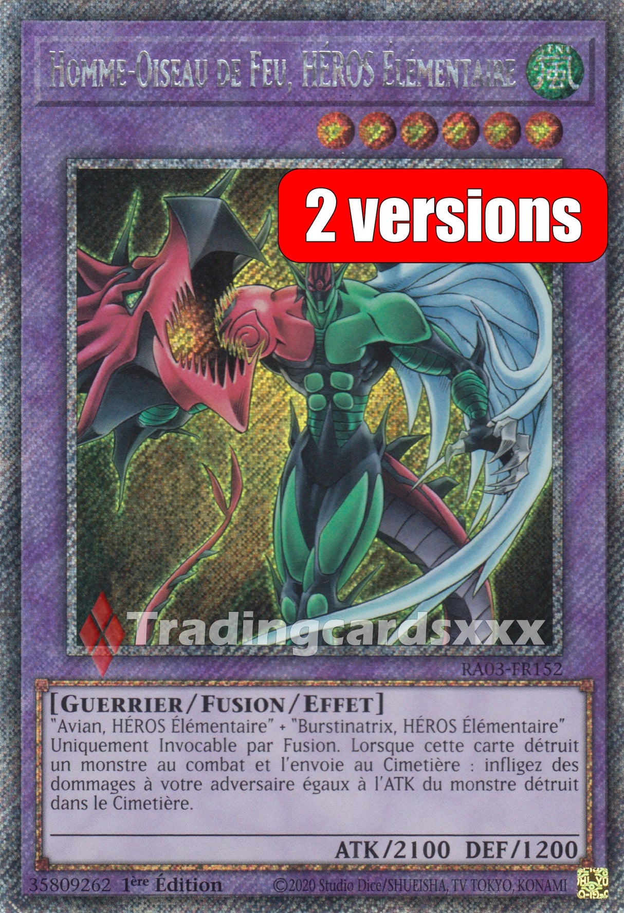 Yu-Gi-Oh! Homme-Oiseau de Feu, HÉROS Élémentaire : RA03-FR152