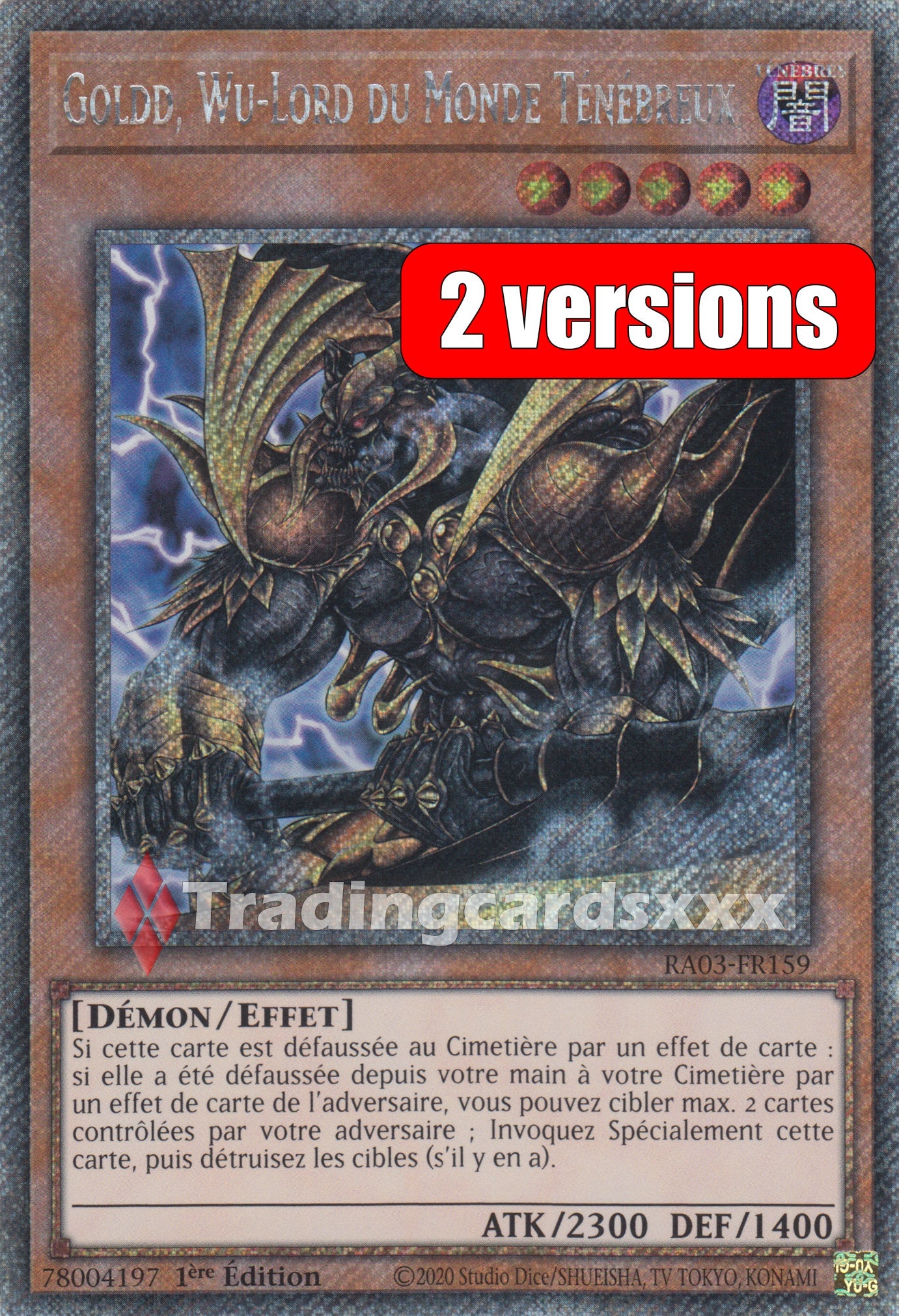 Yu-Gi-Oh! Goldd, Wu-Lord du Monde Ténébreux : RA03-FR159