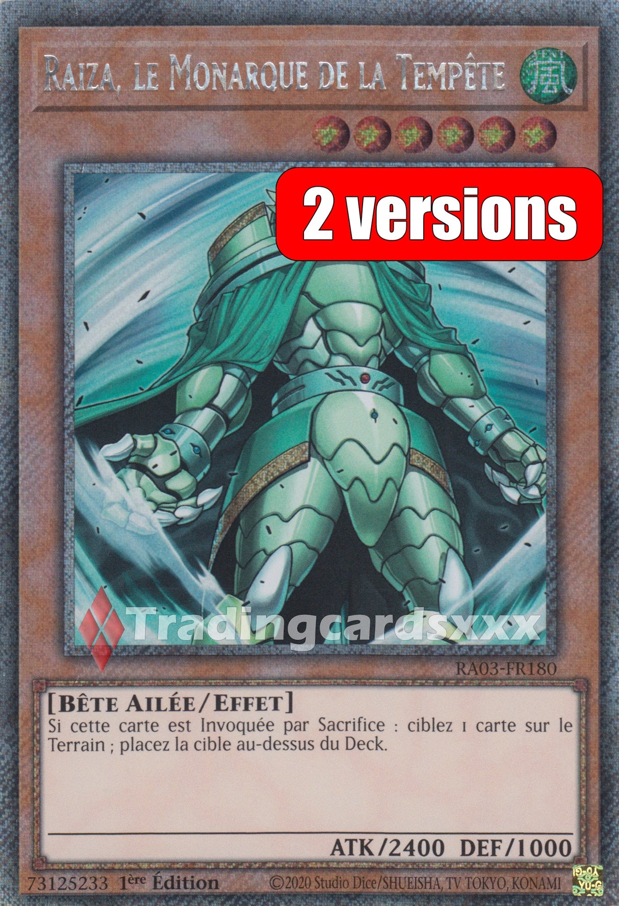 Yu-Gi-Oh! Raiza, le Monarque de la Tempête : RA03-FR180