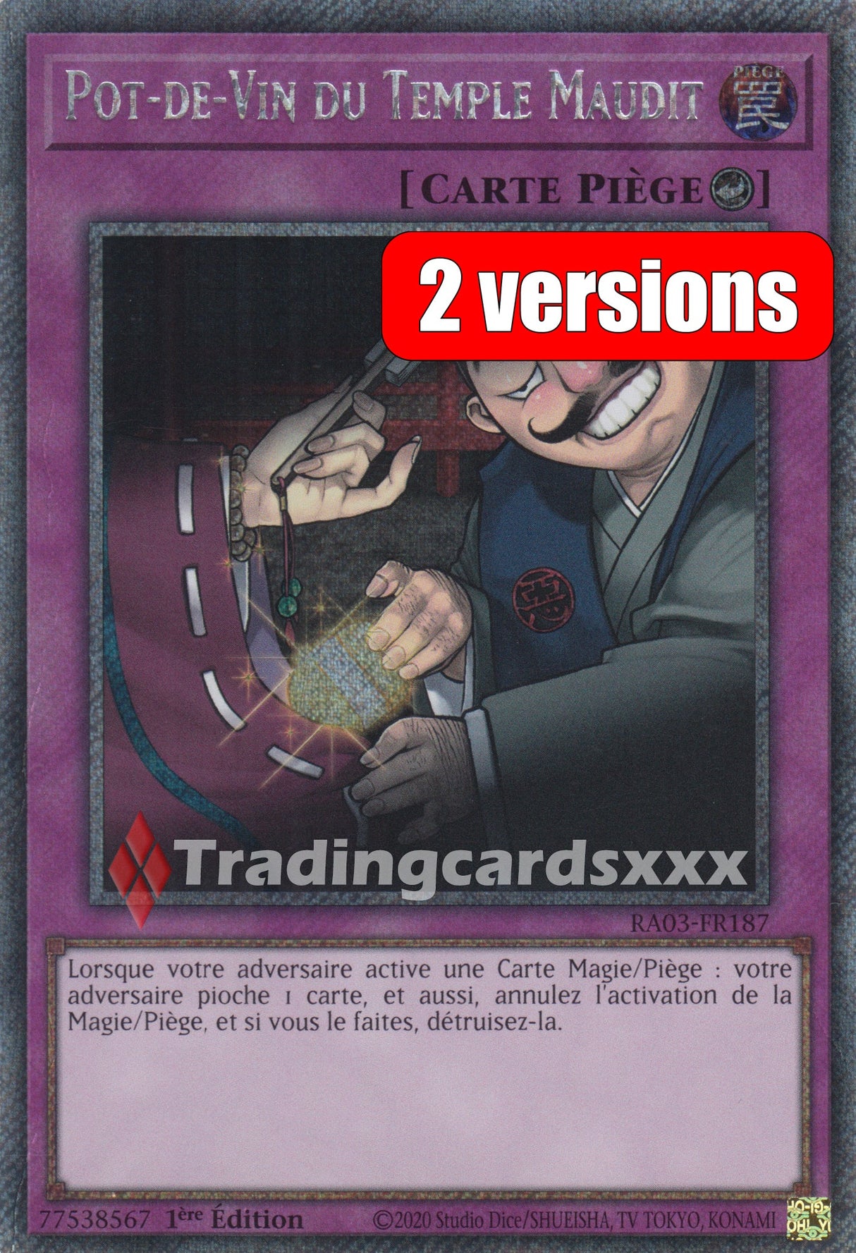Yu-Gi-Oh! Pot-de-Vin du Temple Maudit : RA03-FR187