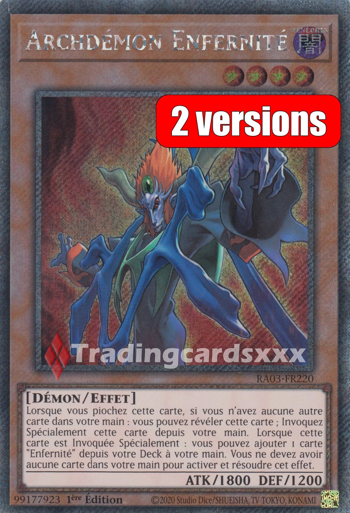 Yu-Gi-Oh! Archdémon Enfernité : RA03-FR220