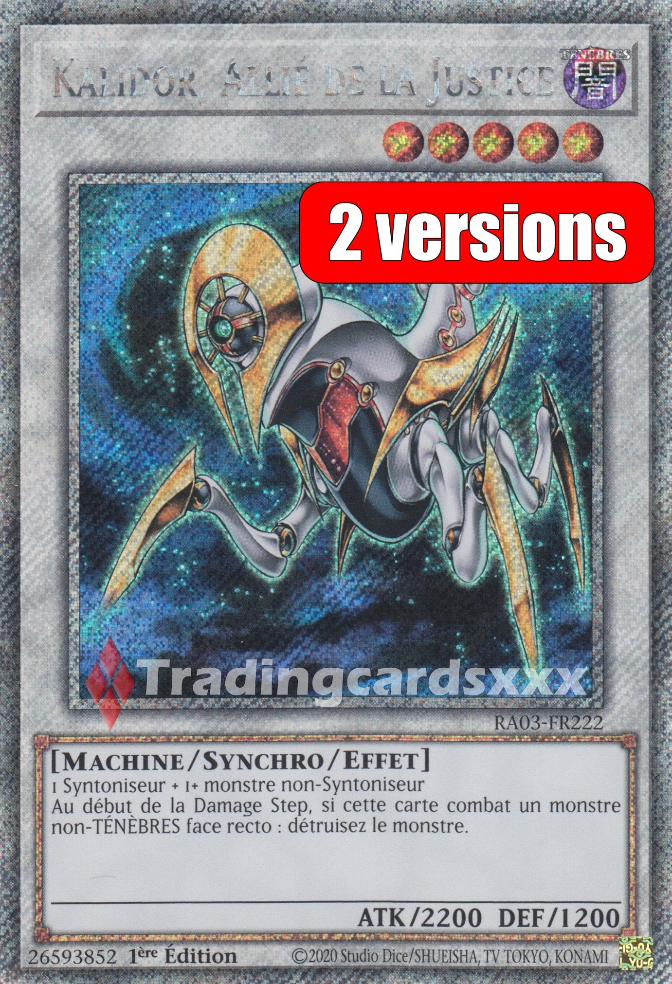 Yu-Gi-Oh! Kalidor, Allié de la Justice : RA03-FR222