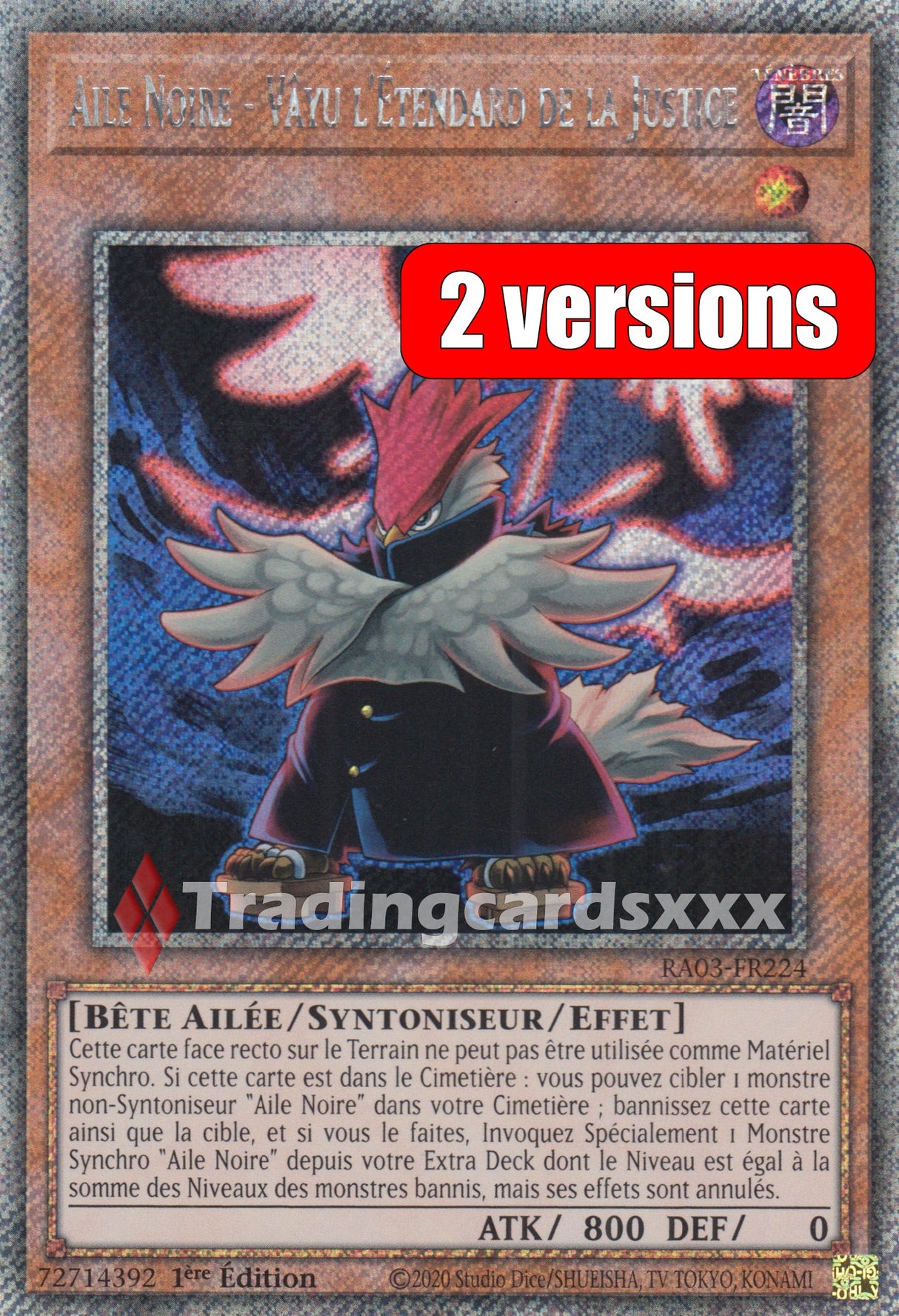 Yu-Gi-Oh! Aile Noire - Vâyu l'Étendard de la Justice : RA03-FR224