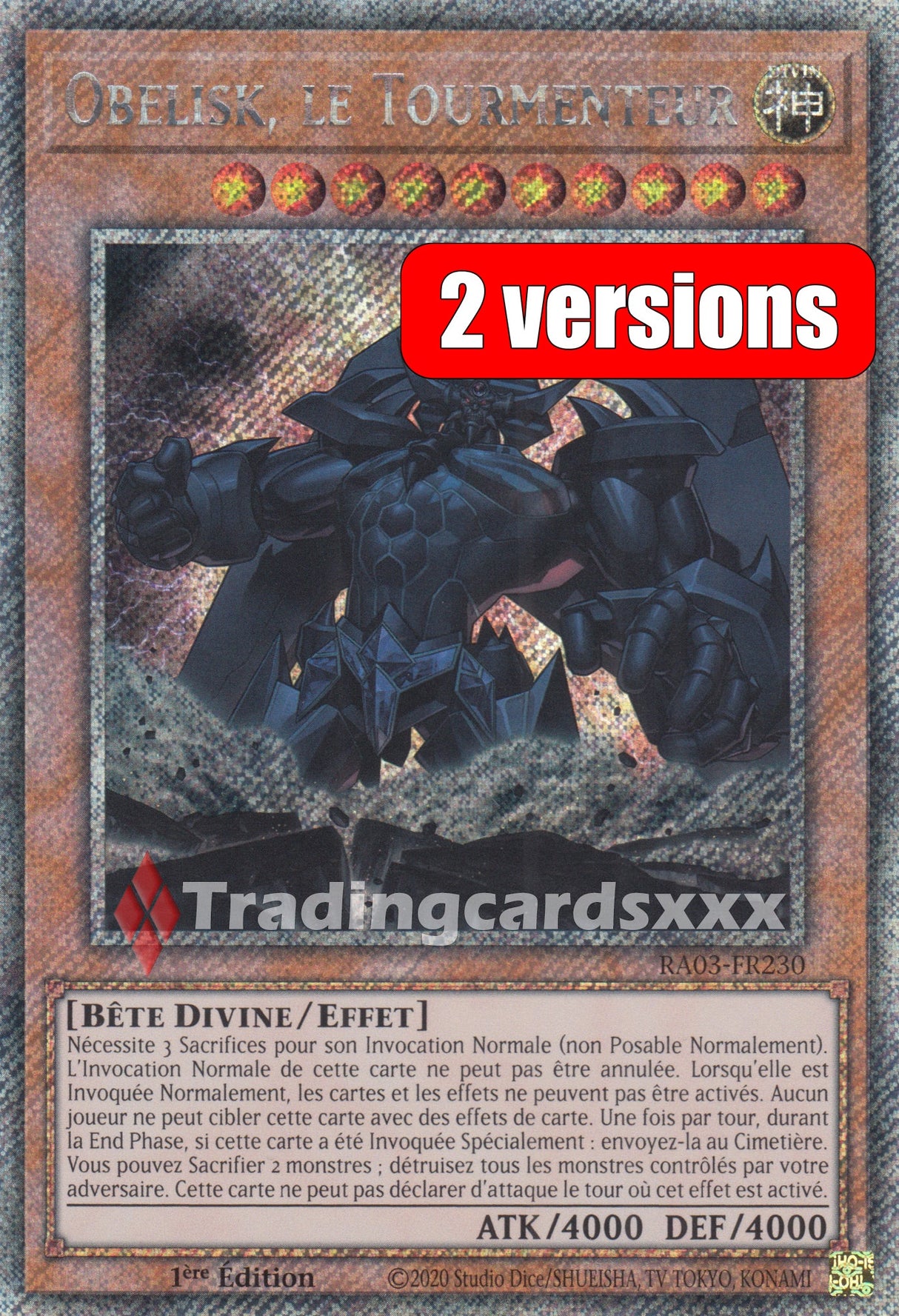 Yu-Gi-Oh! Obelisk, le Tourmenteur : RA03-FR230