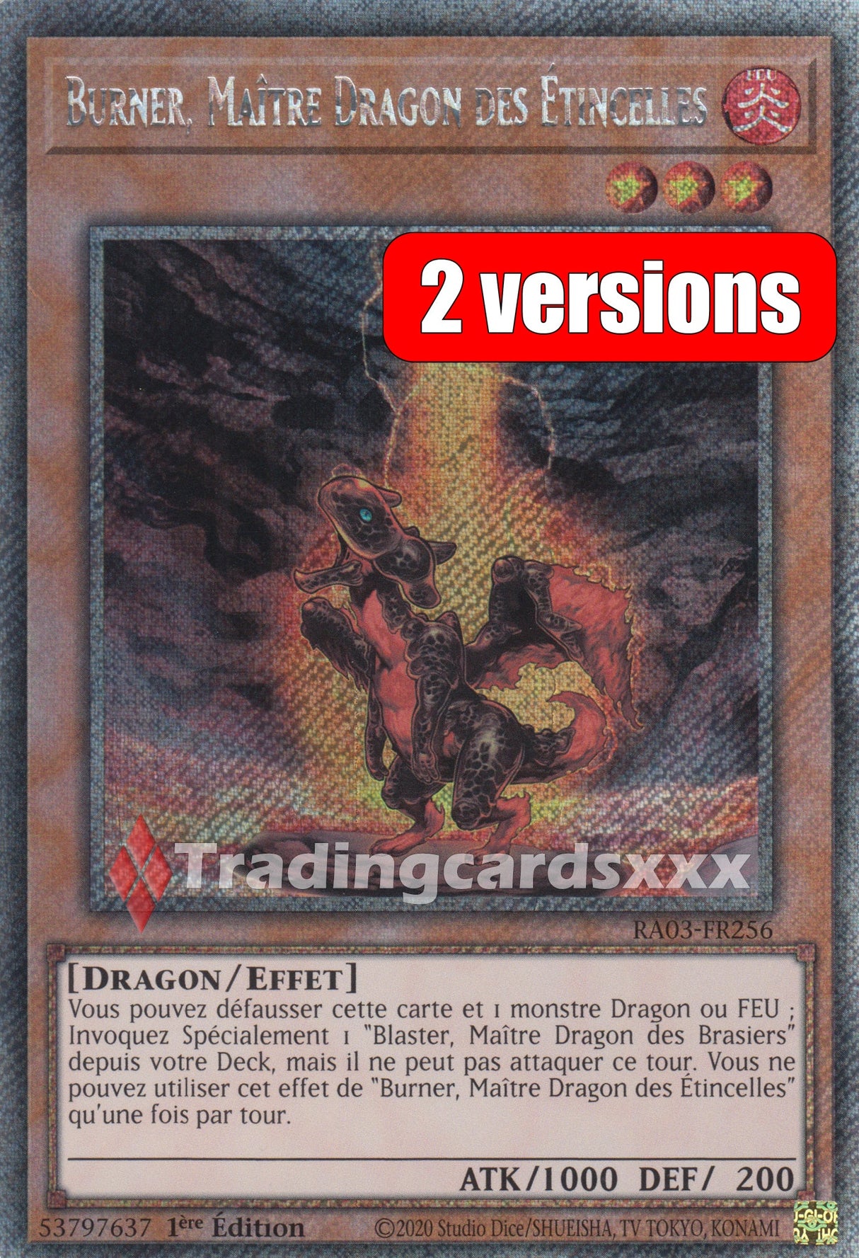 Yu-Gi-Oh! Burner, Maître Dragon des Étincelles : RA03-FR256