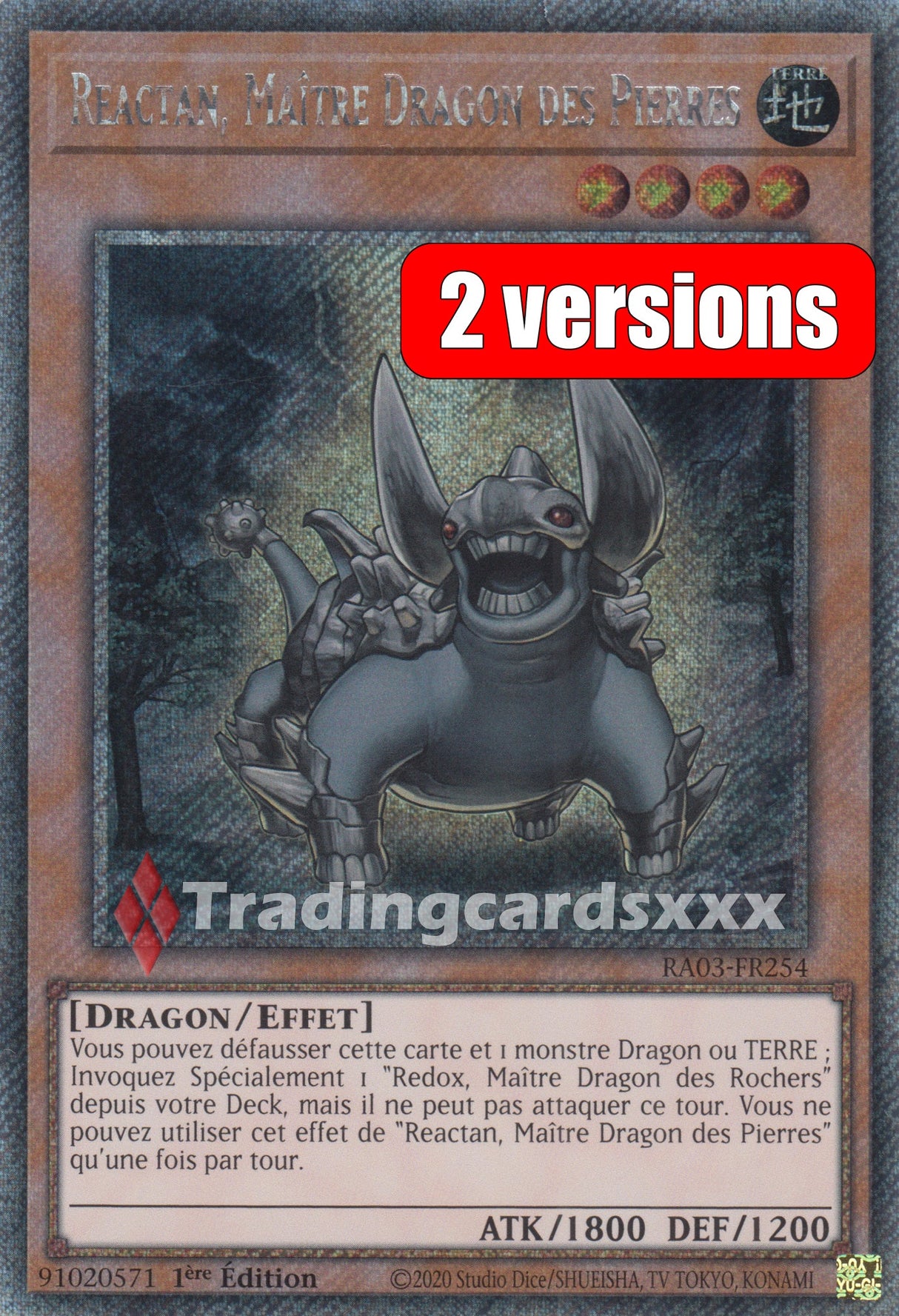 Yu-Gi-Oh! Reactan, Maître Dragon des Pierres : RA03-FR254