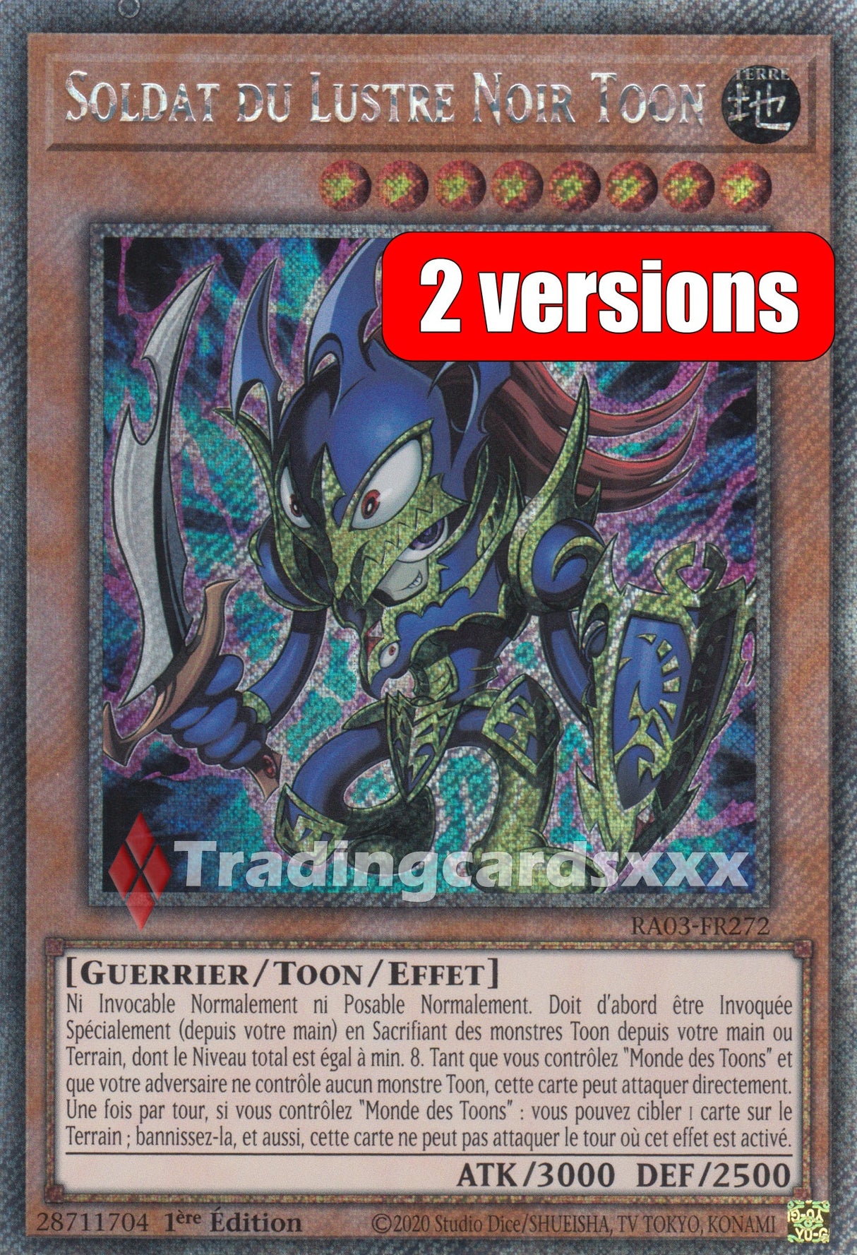 Yu-Gi-Oh! Soldat du Lustre Noir Toon : RA03-FR272