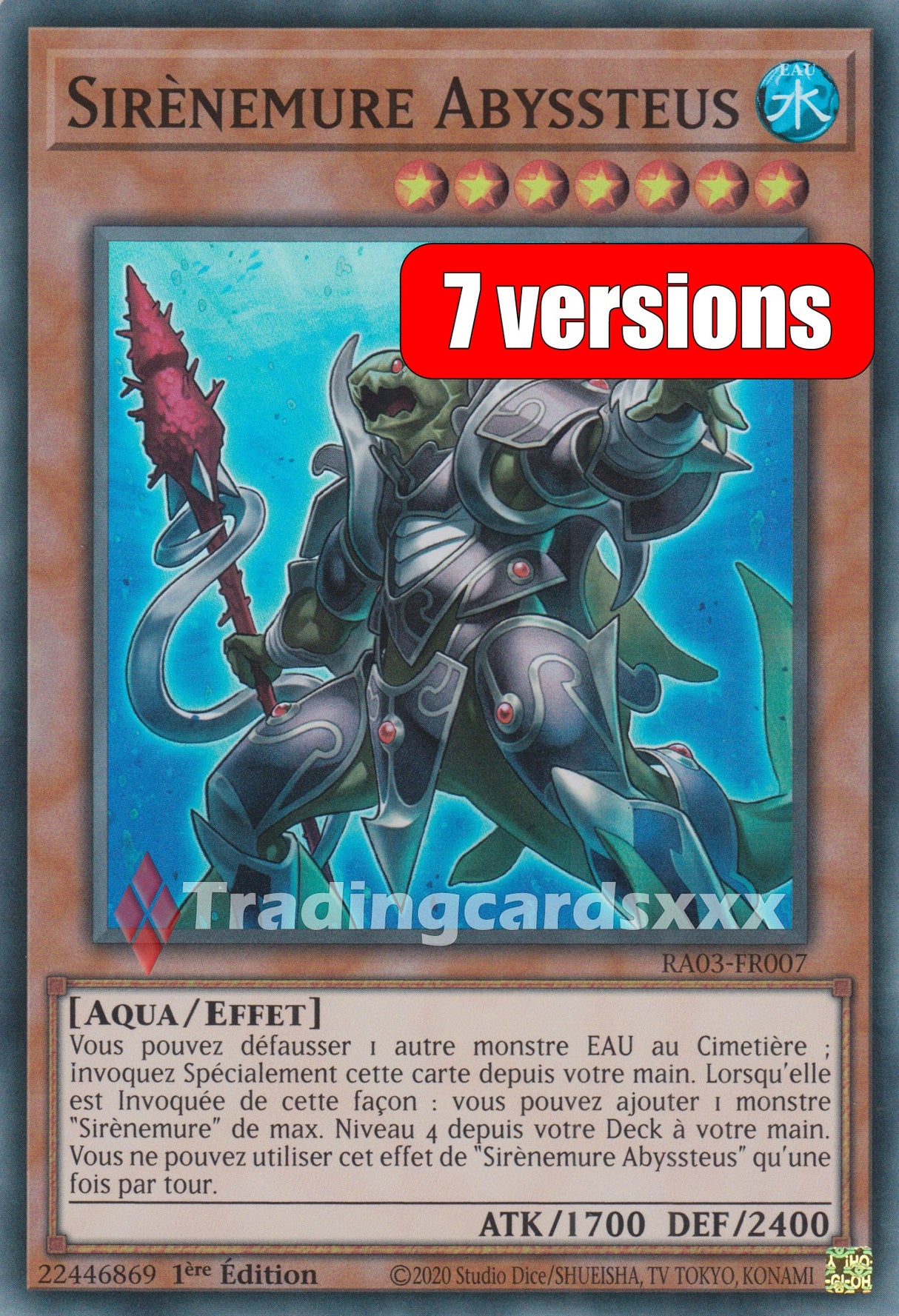 Yu-Gi-Oh! Sirènemure Abyssteus : RA03-FR007