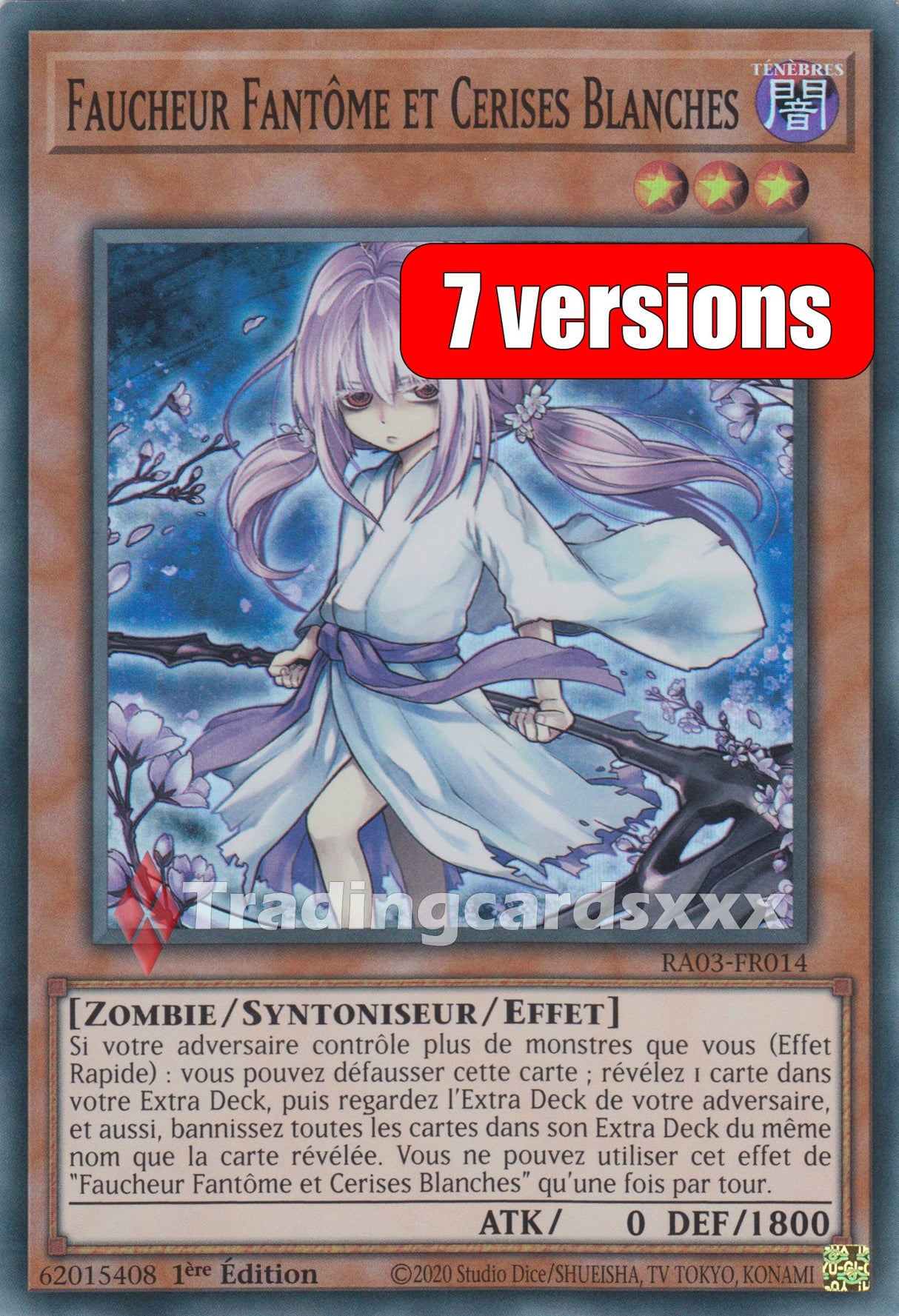 Yu-Gi-Oh! Faucheur Fantôme et Cerises Blanches : RA03-FR014