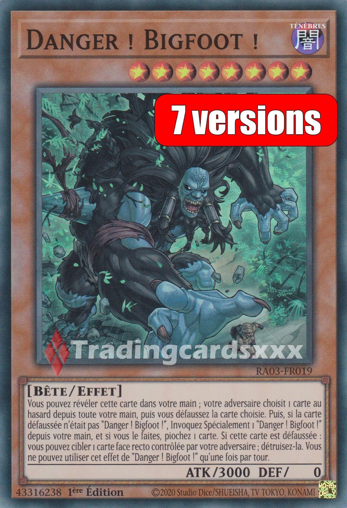 Yu-Gi-Oh! Danger ! Bigfoot ! - V.1 : RA03-FR019