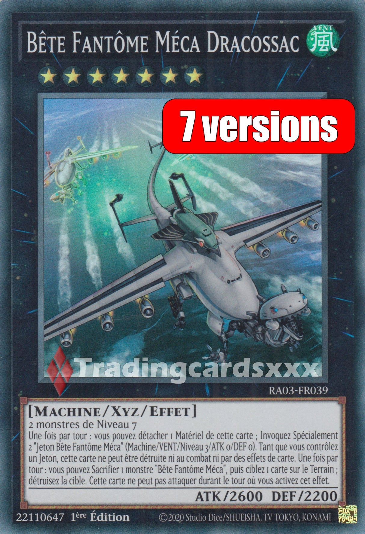 Yu-Gi-Oh! Bête Fantôme Méca Dracossac : RA03-FR039