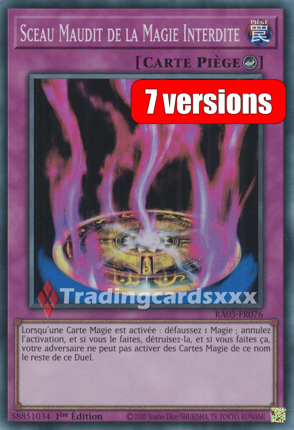 Yu-Gi-Oh! Sceau Maudit de la Magie Interdite : RA03-FR076