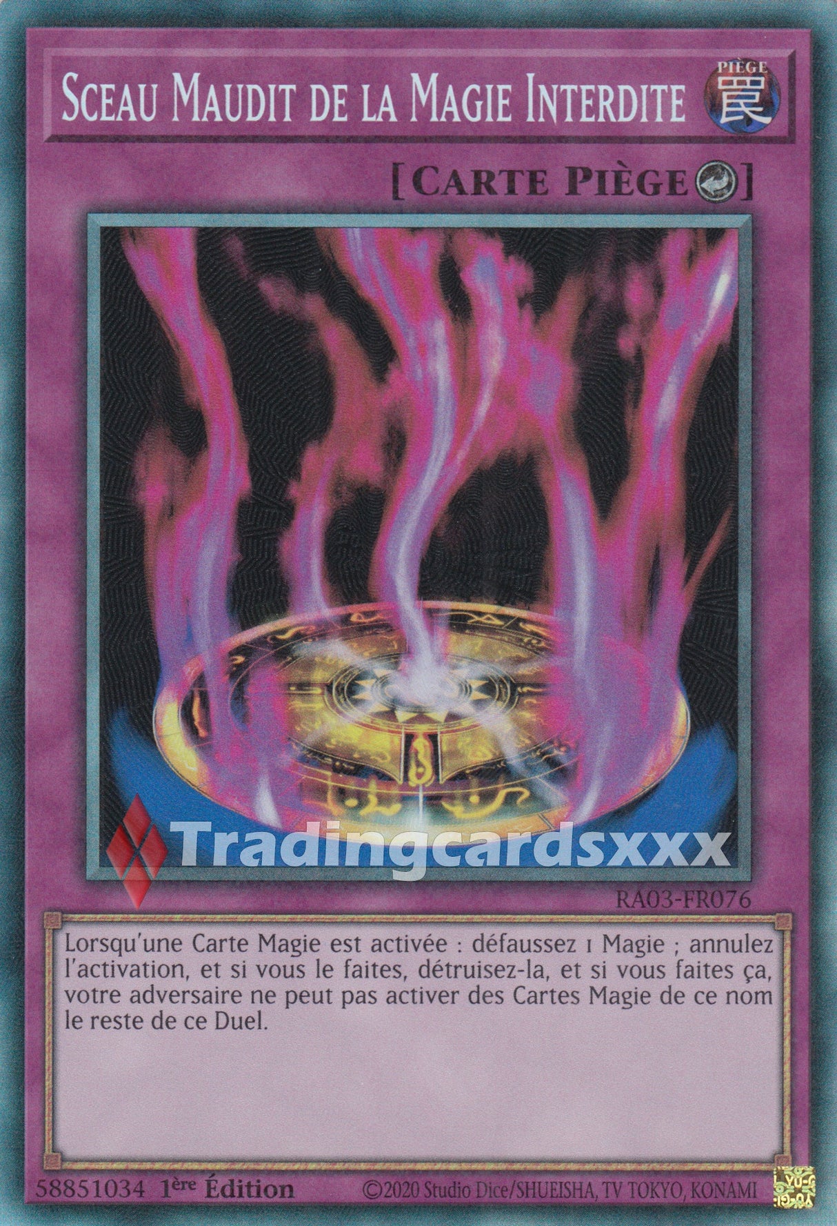 Yu-Gi-Oh! Sceau Maudit de la Magie Interdite : RA03-FR076