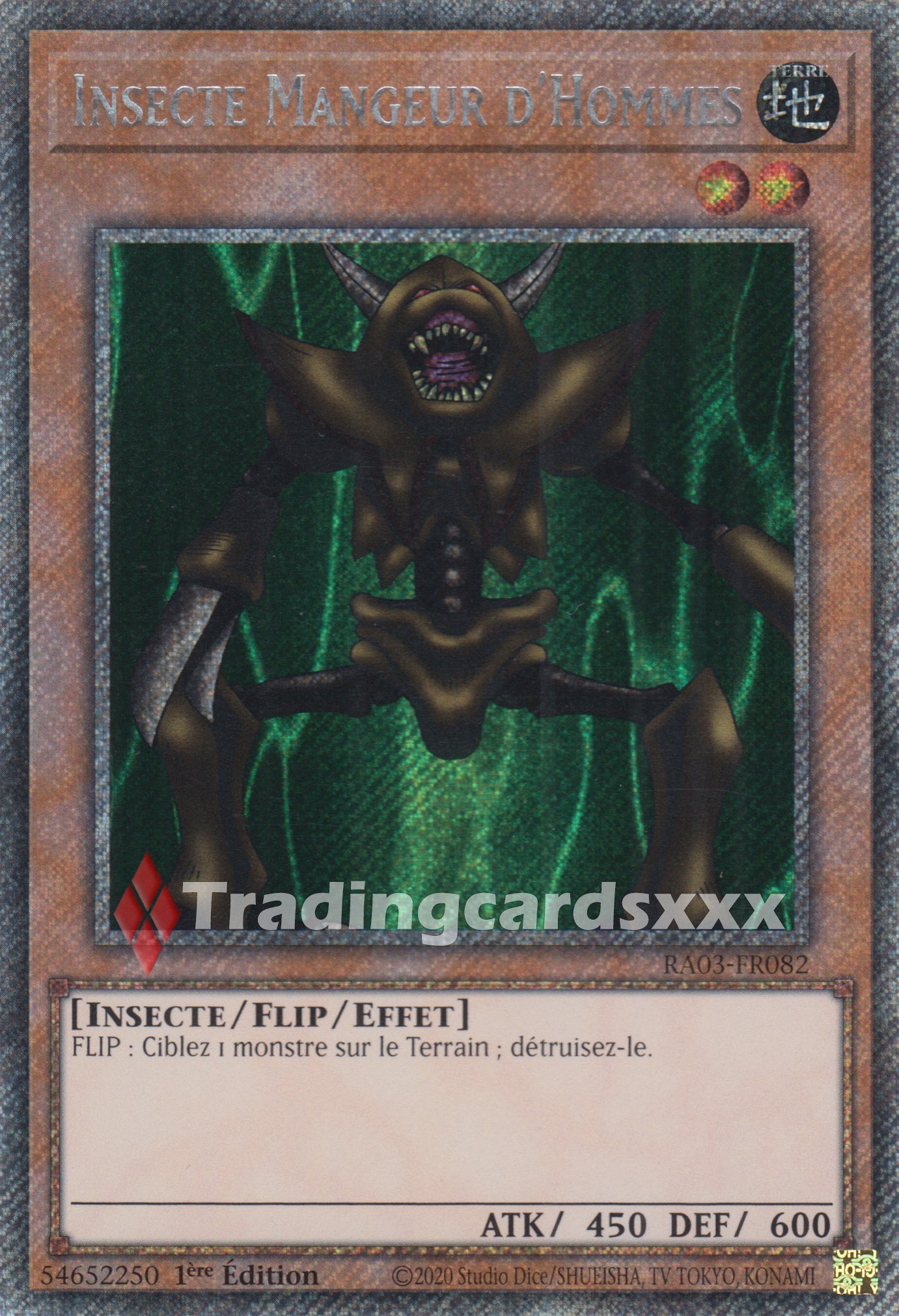 Yu-Gi-Oh! Insecte Mangeur d'Hommes : RA03-FR082