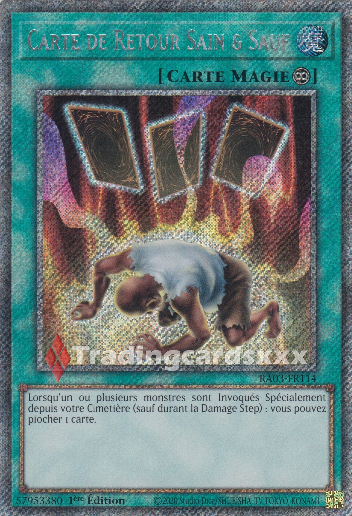 Yu-Gi-Oh! Carte de Retour Sain & Sauf : RA03-FR114