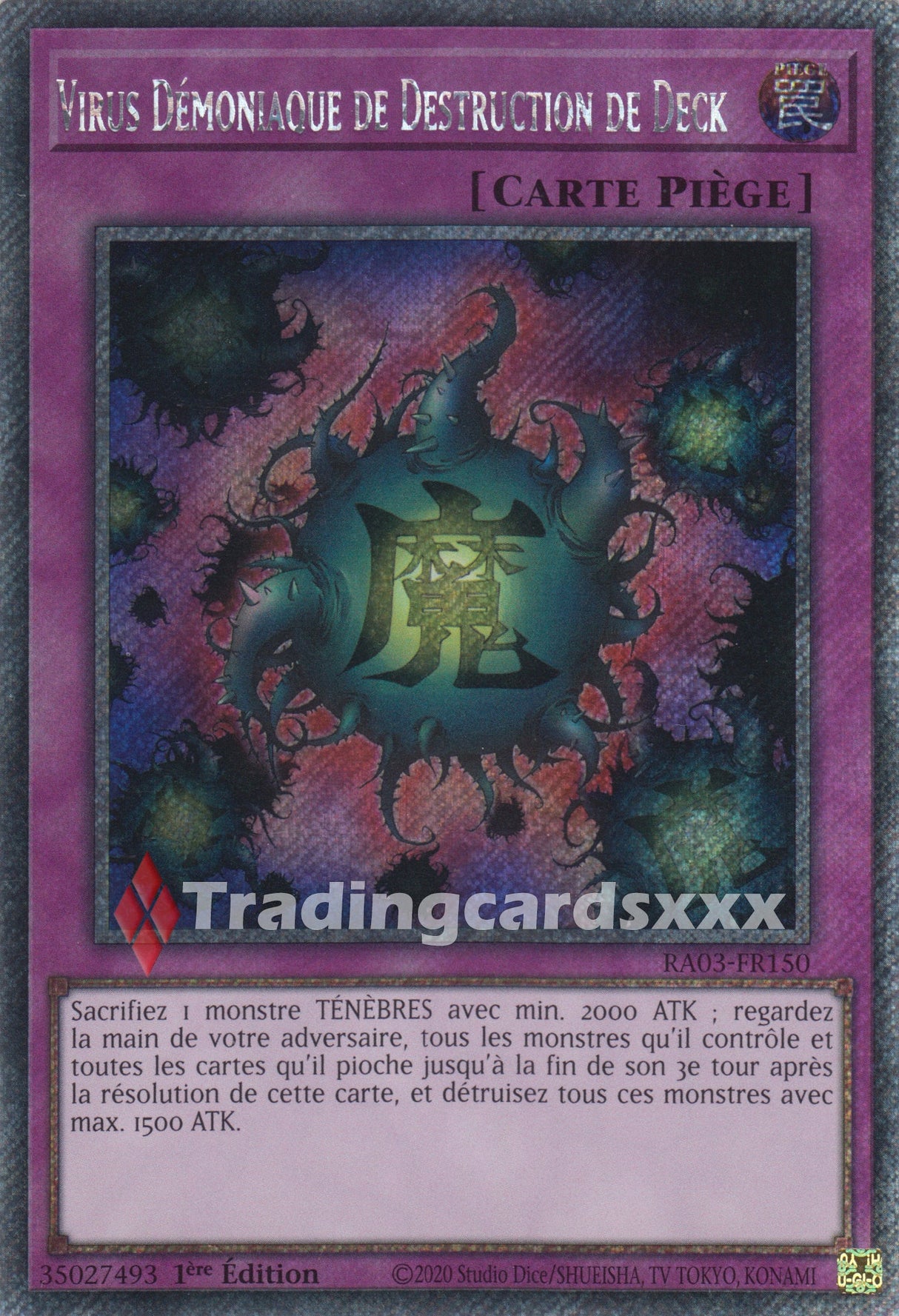 Yu-Gi-Oh! Virus Démoniaque de Destruction de Deck : RA03-FR150