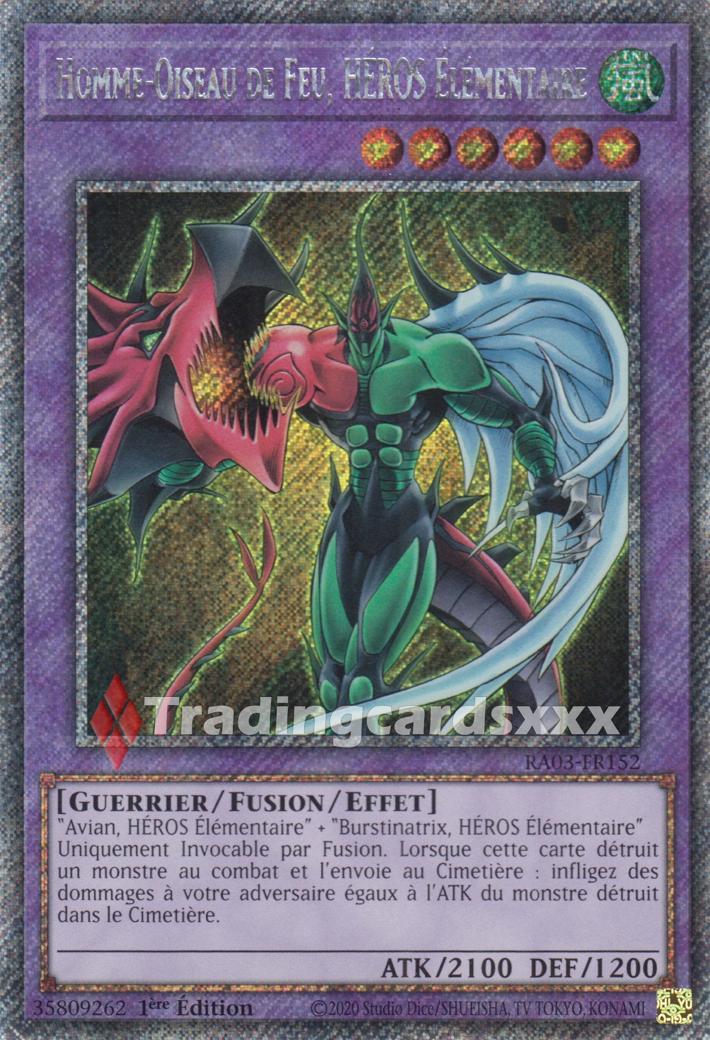Yu-Gi-Oh! Homme-Oiseau de Feu, HÉROS Élémentaire : RA03-FR152