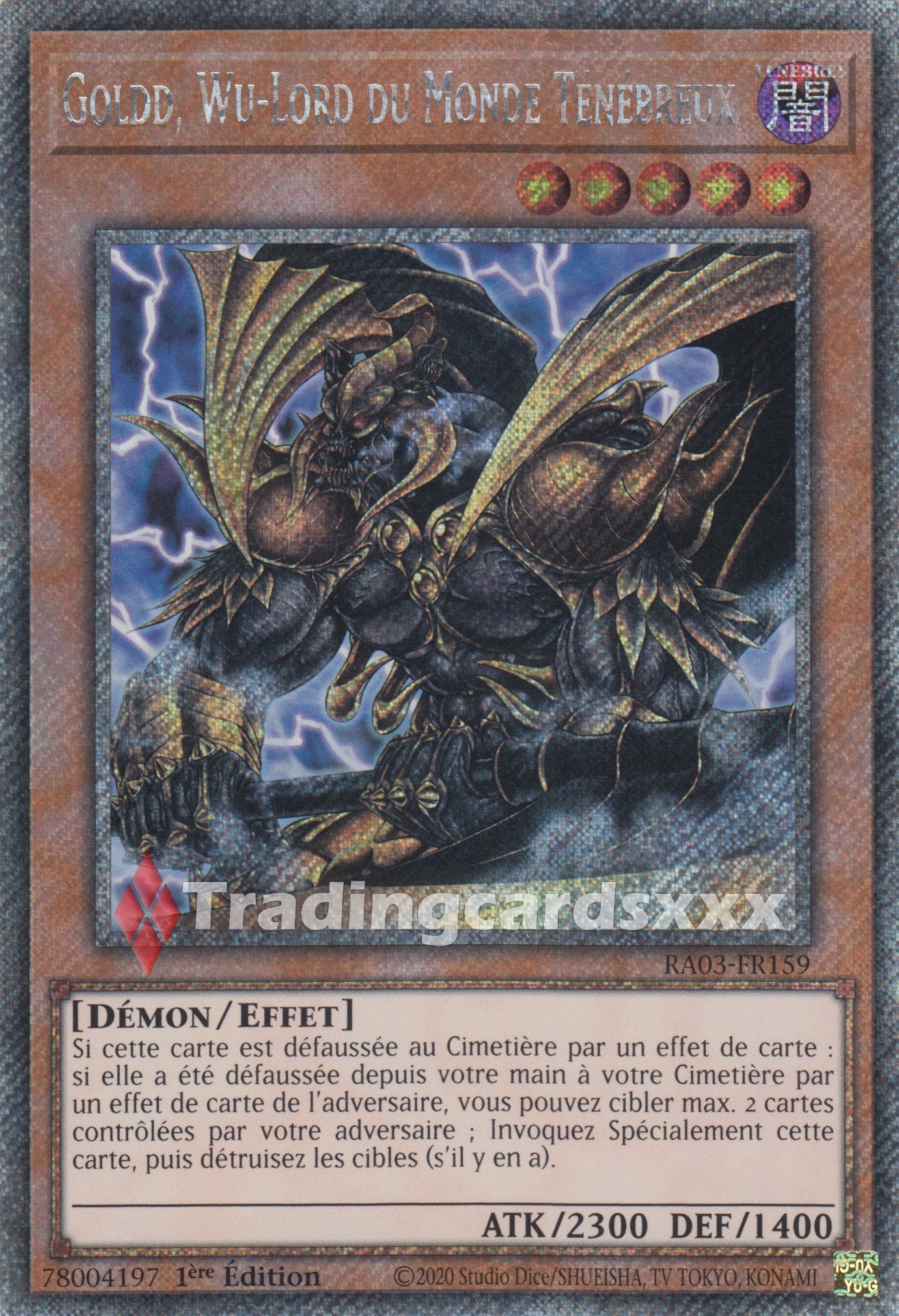 Yu-Gi-Oh! Goldd, Wu-Lord du Monde Ténébreux : RA03-FR159