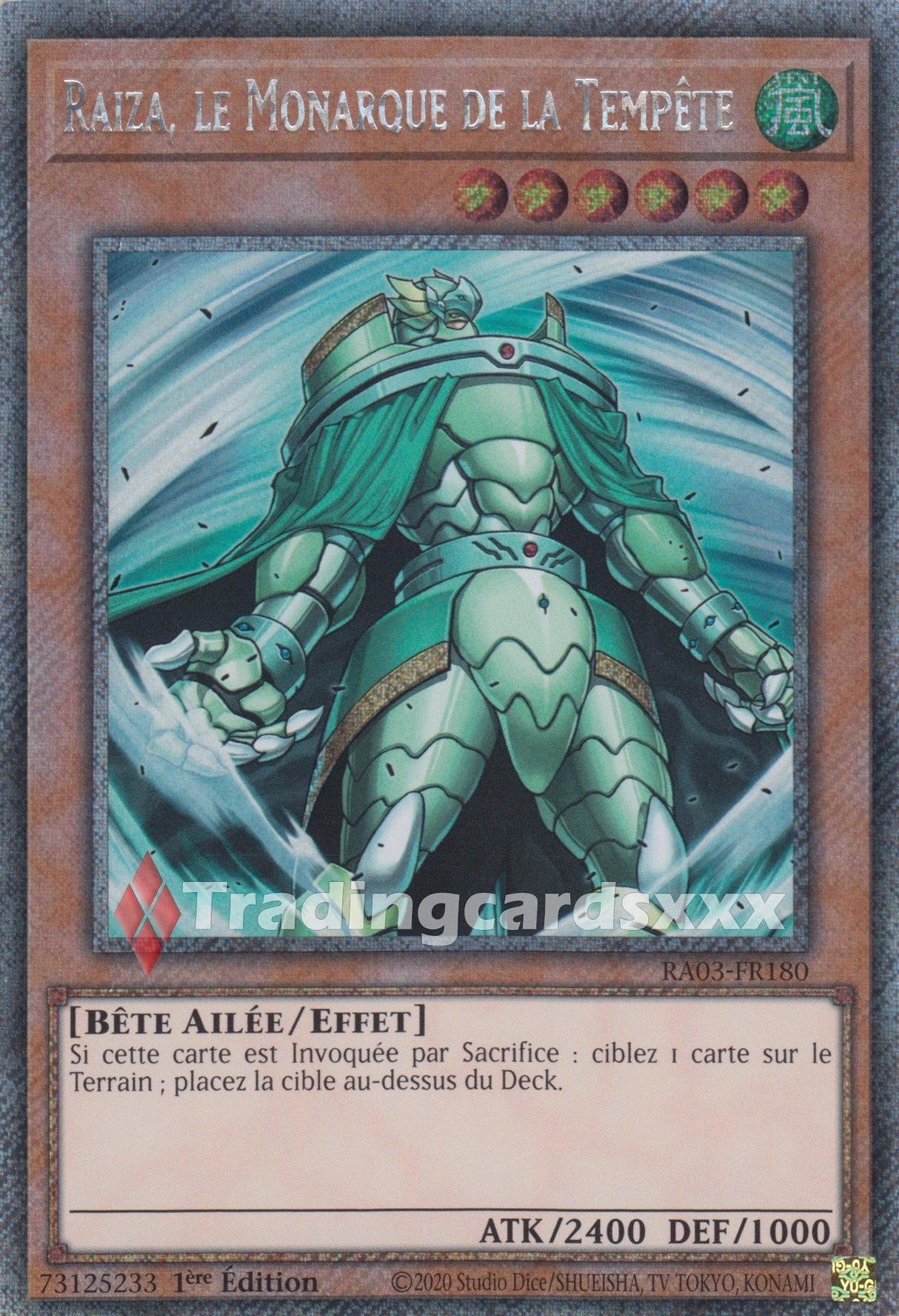 Yu-Gi-Oh! Raiza, le Monarque de la Tempête : RA03-FR180