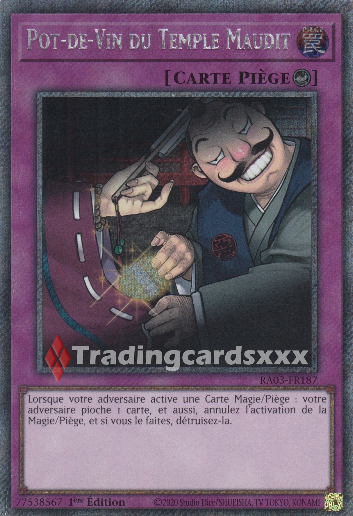 Yu-Gi-Oh! Pot-de-Vin du Temple Maudit : RA03-FR187
