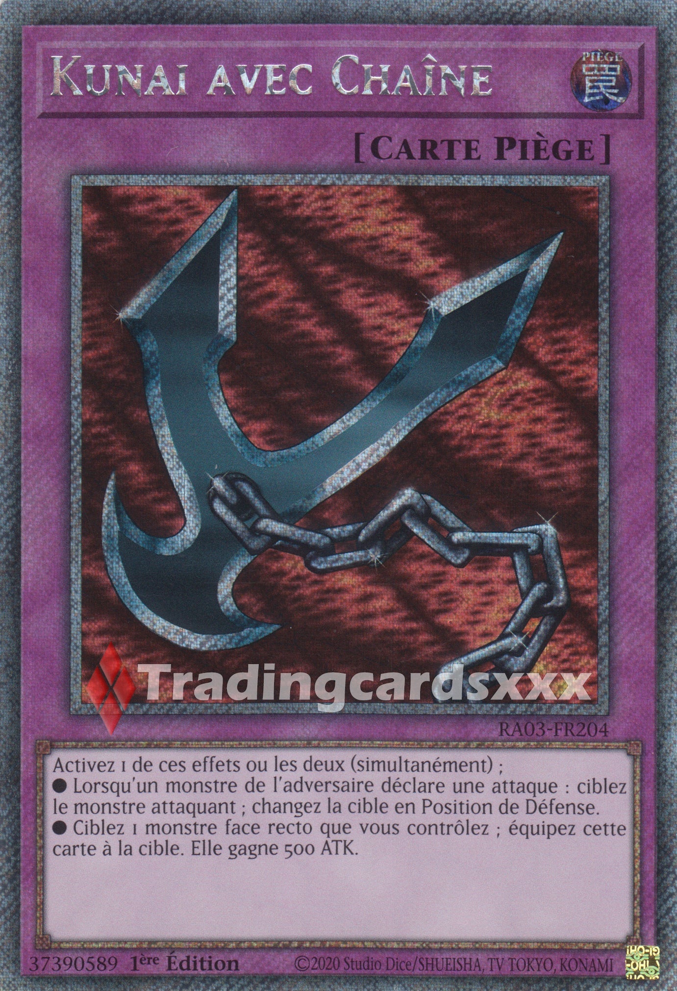 Yu-Gi-Oh! Kunai avec Chaîne : RA03-FR204