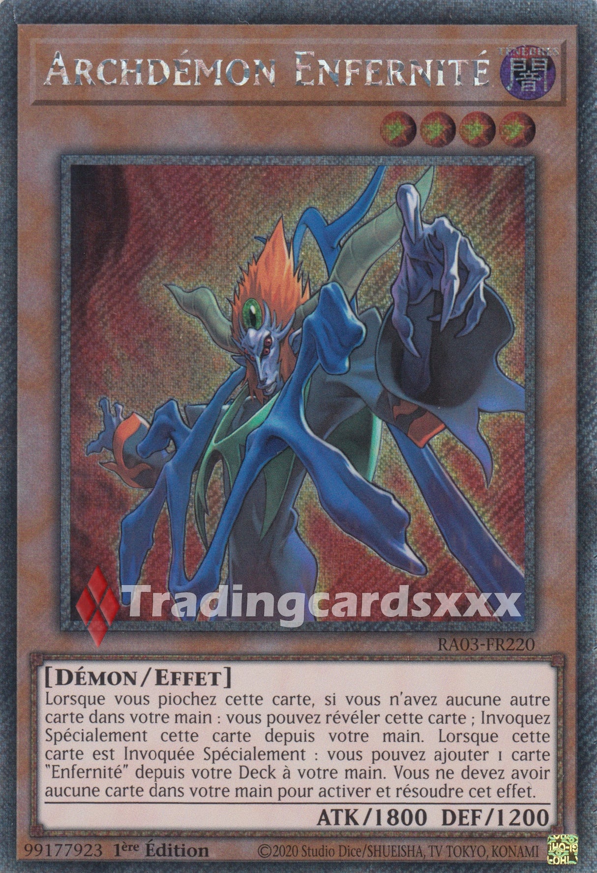 Yu-Gi-Oh! Archdémon Enfernité : RA03-FR220