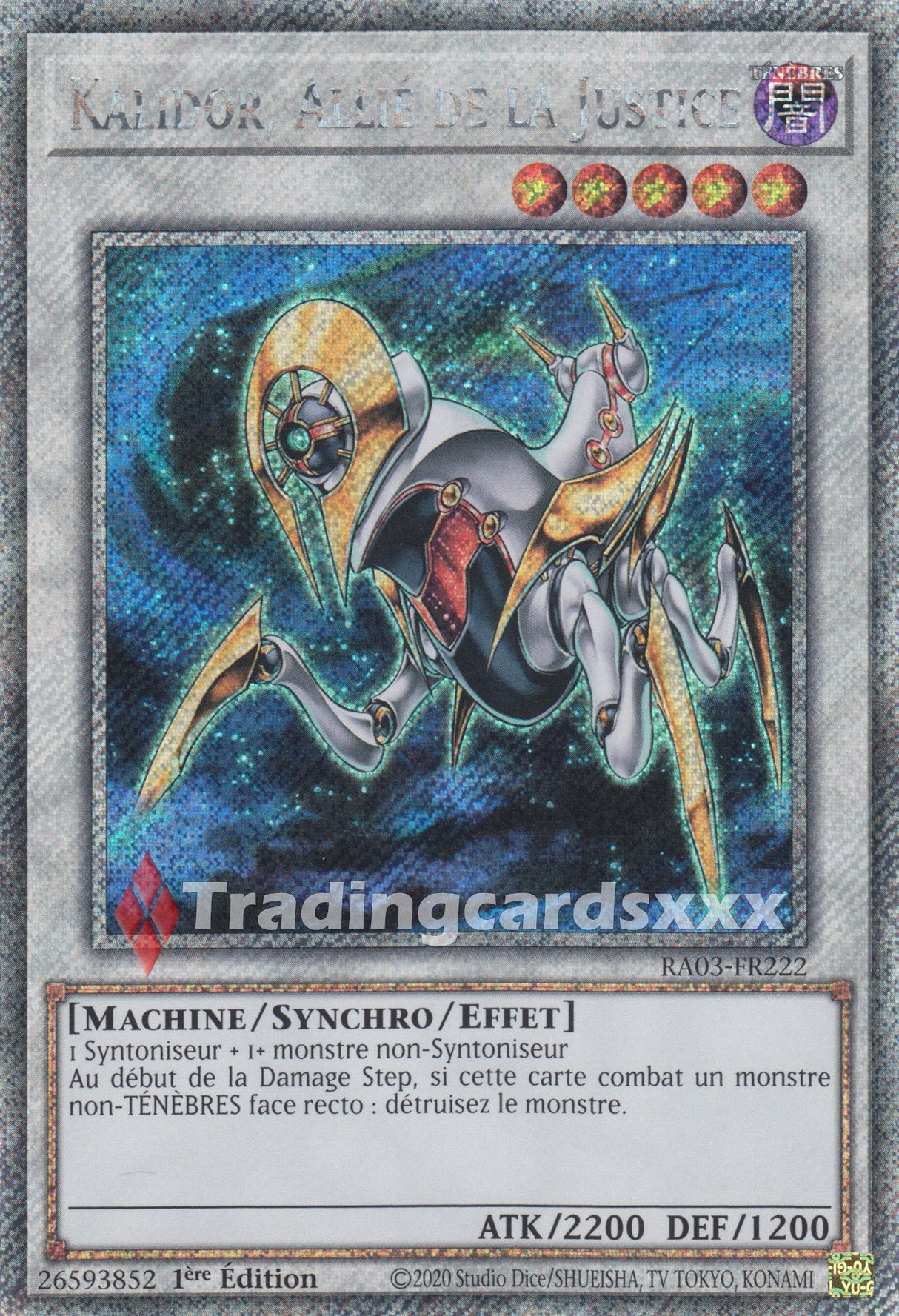 Yu-Gi-Oh! Kalidor, Allié de la Justice : RA03-FR222