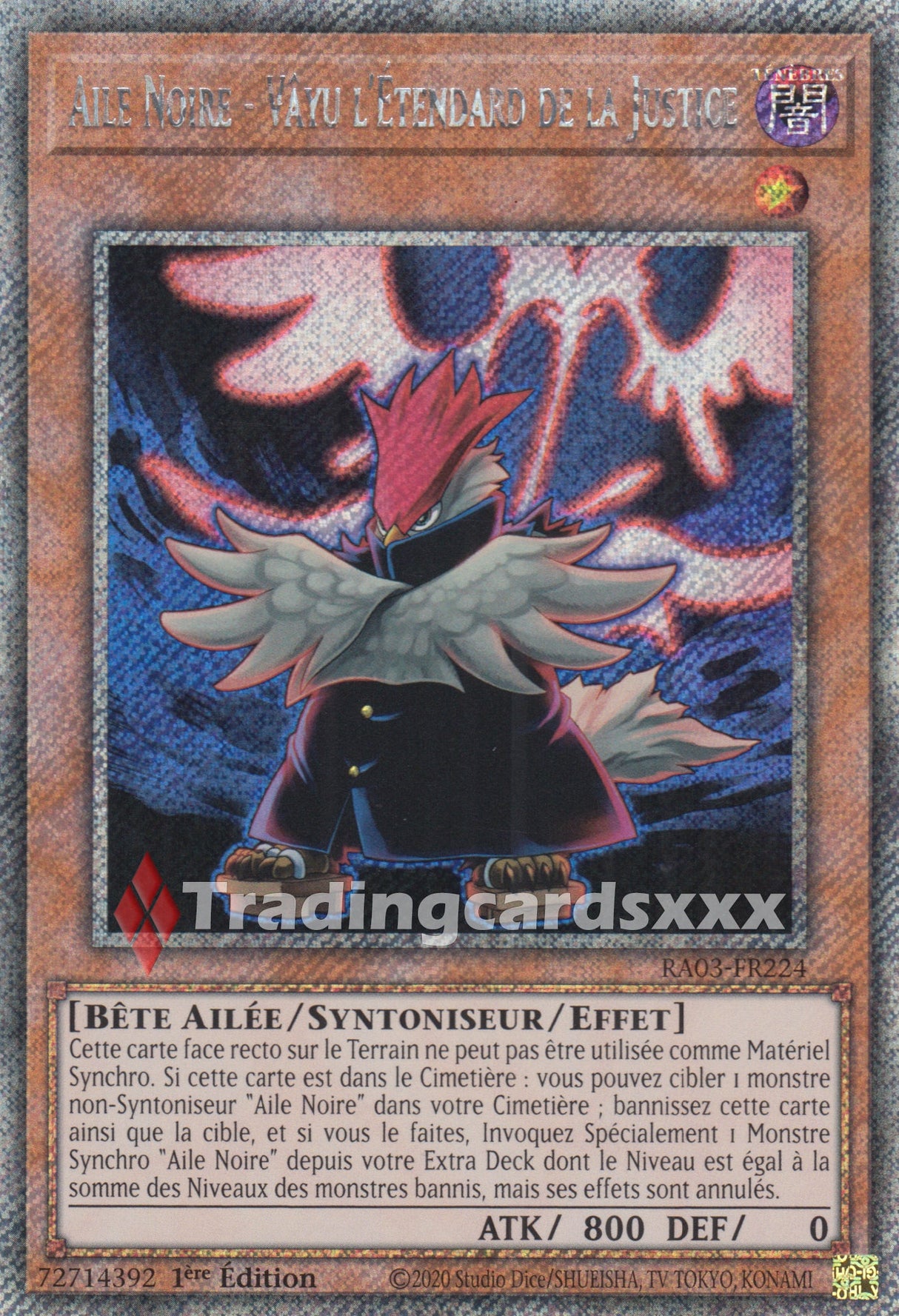 Yu-Gi-Oh! Aile Noire - Vâyu l'Étendard de la Justice : RA03-FR224