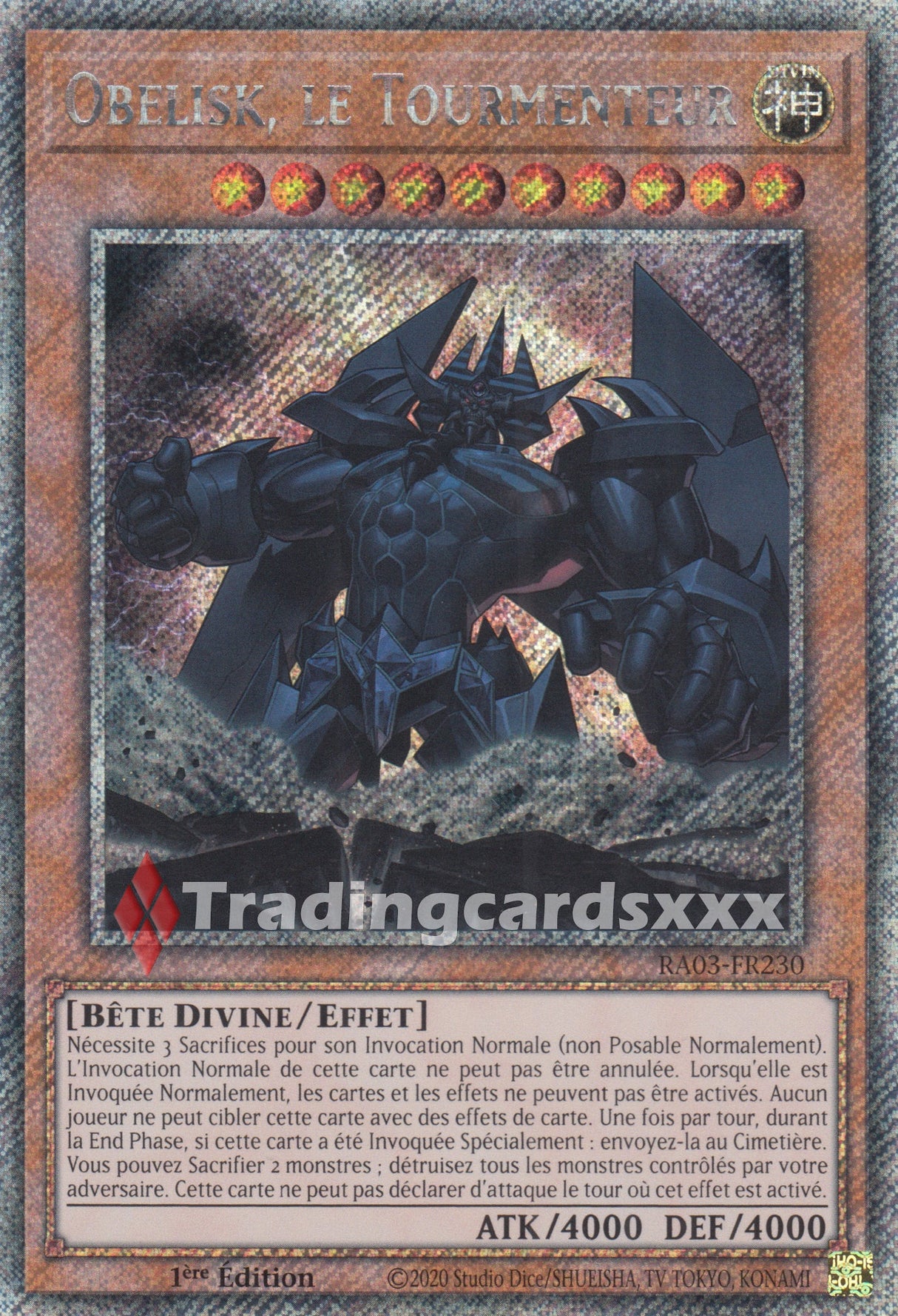 Yu-Gi-Oh! Obelisk, le Tourmenteur : RA03-FR230