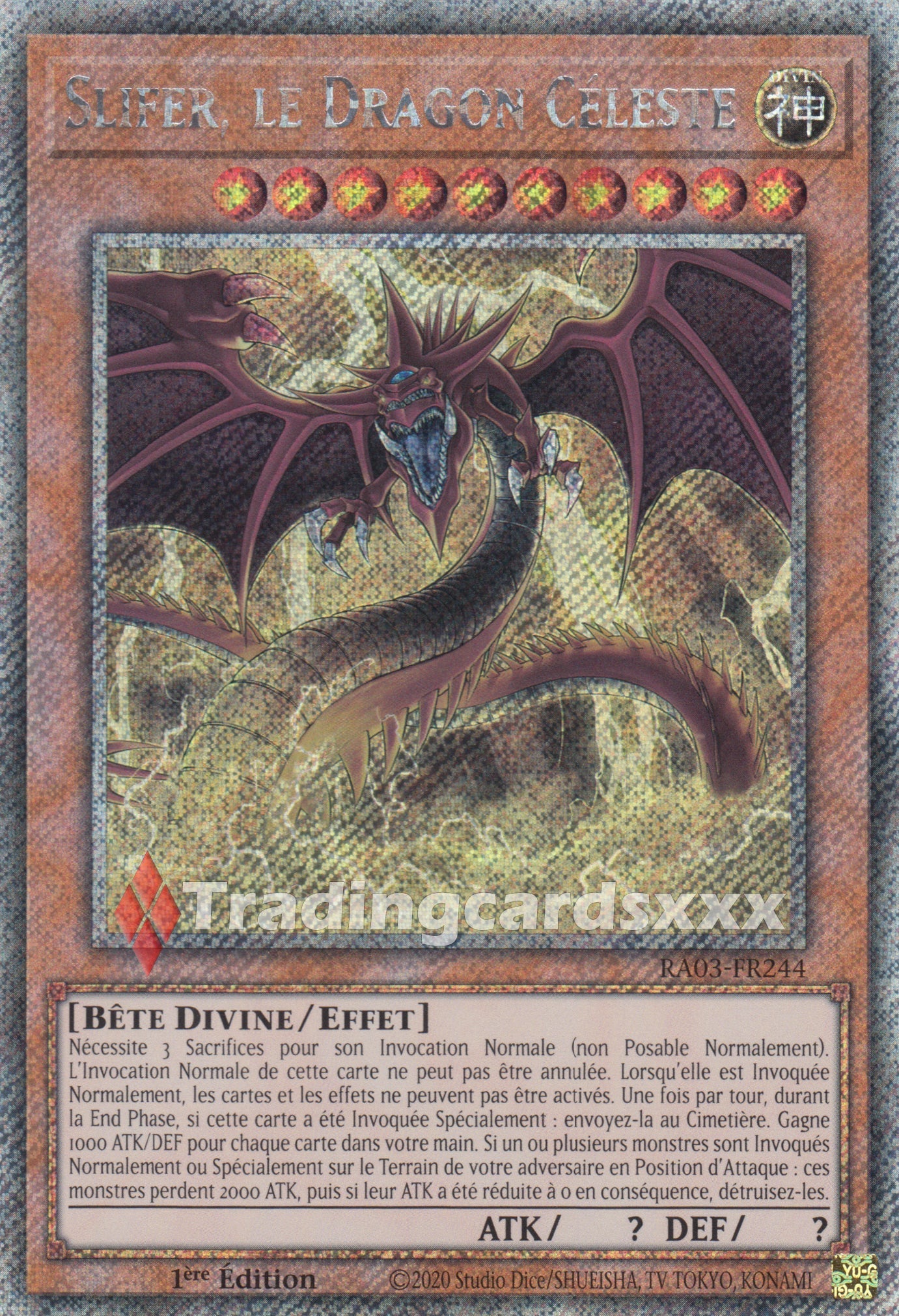 Yu-Gi-Oh! Slifer, le Dragon Céleste : RA03-FR244