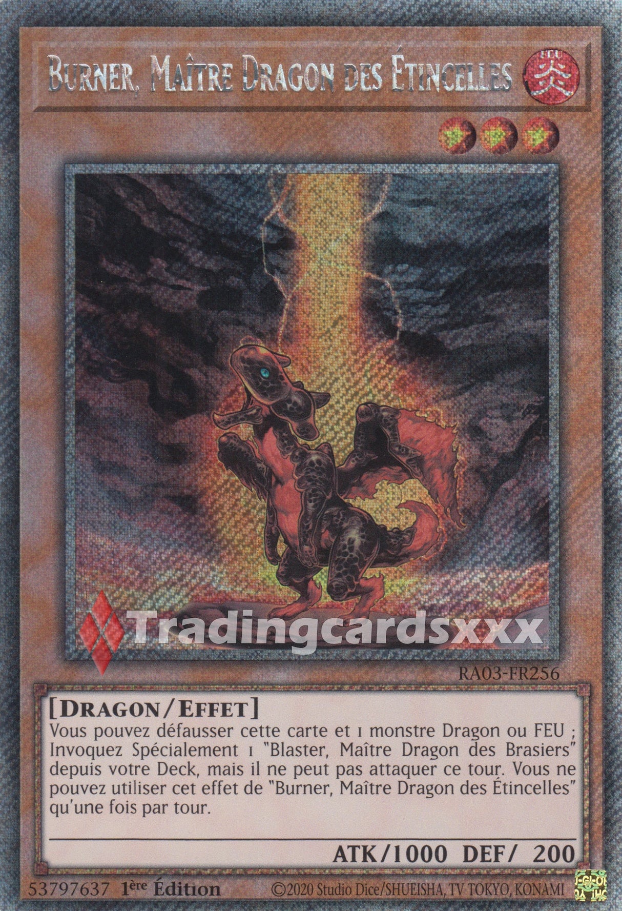 Yu-Gi-Oh! Burner, Maître Dragon des Étincelles : RA03-FR256