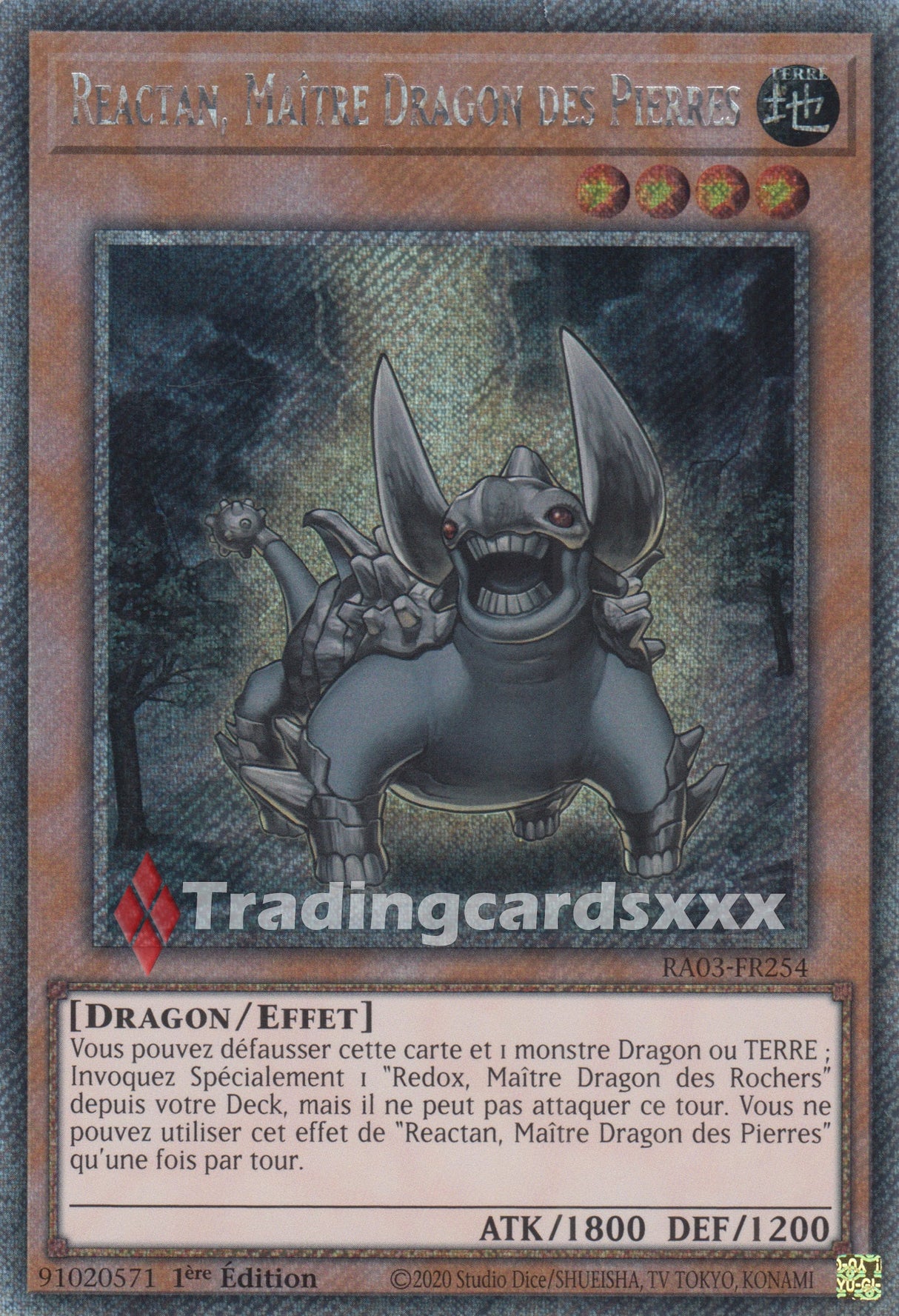 Yu-Gi-Oh! Reactan, Maître Dragon des Pierres : RA03-FR254
