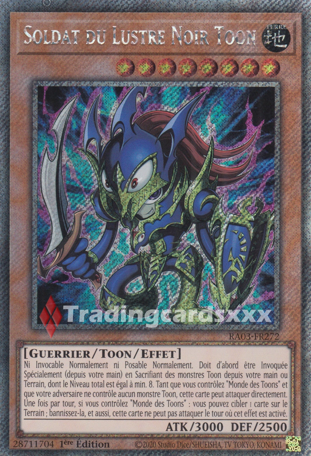 Yu-Gi-Oh! Soldat du Lustre Noir Toon : RA03-FR272