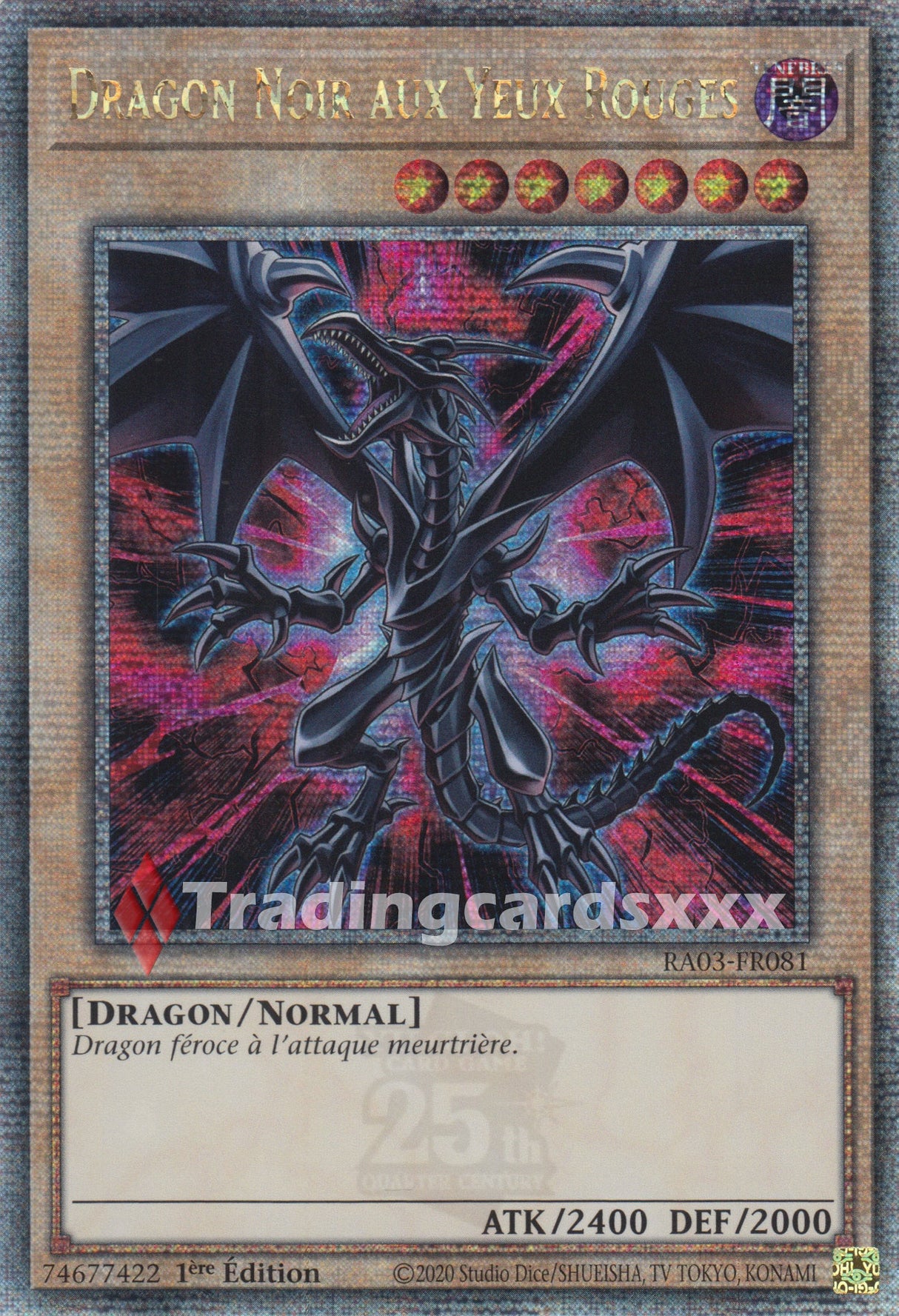 Yu-Gi-Oh! Dragon Noir aux Yeux Rouges : RA03-FR081